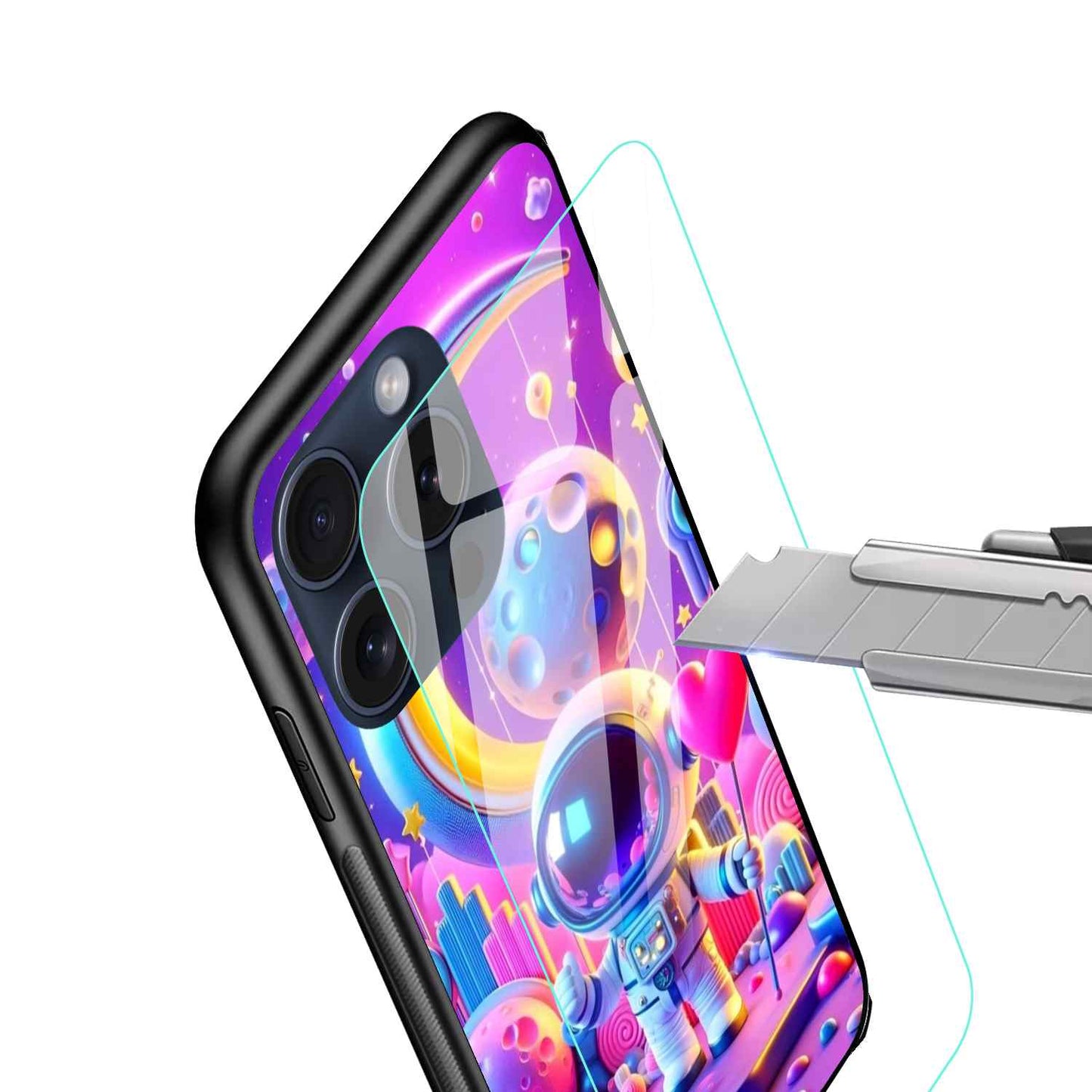 SPACE Glossy Glass Cover