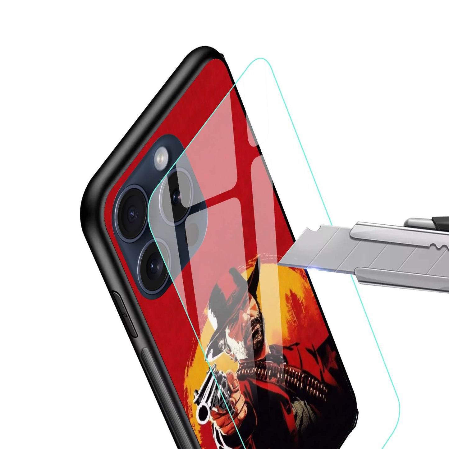 Red Dead Redemption Glossy Glass Back Cover