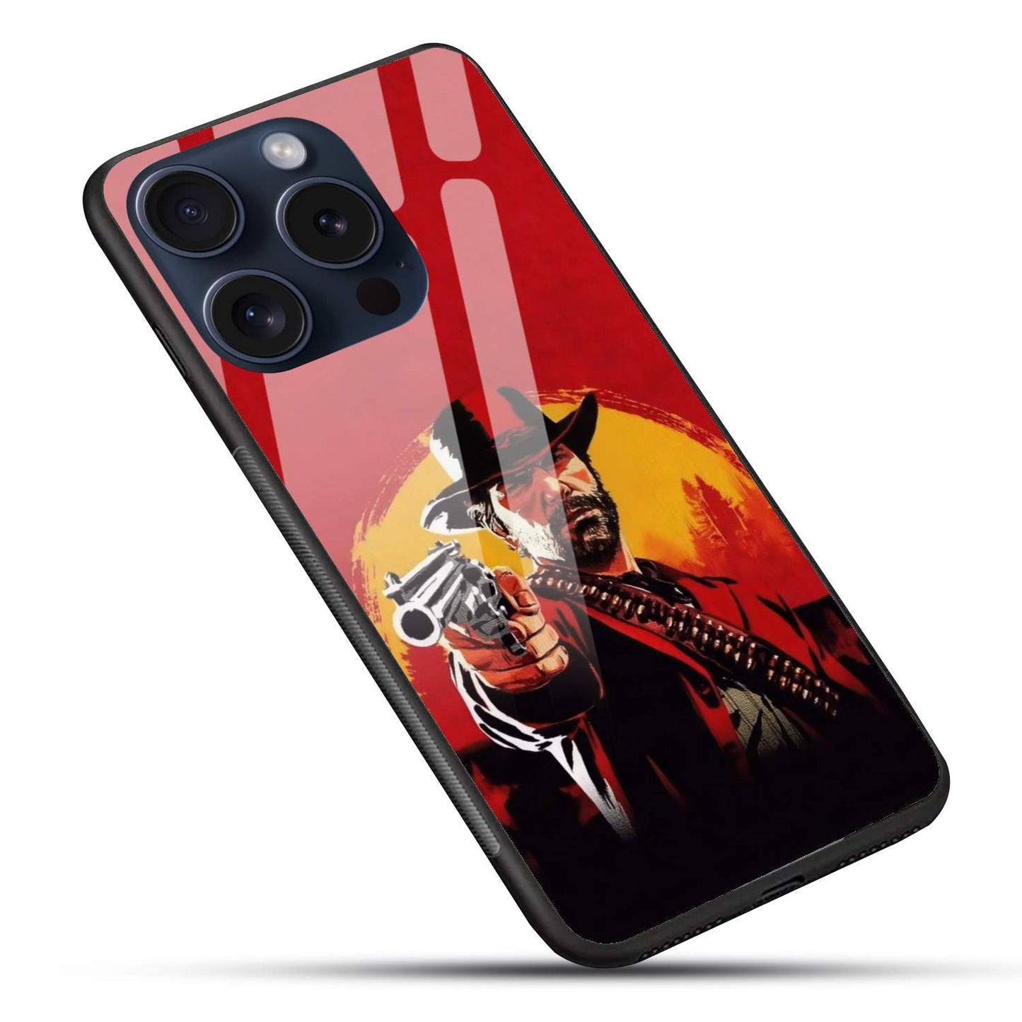 Red Dead Redemption Glossy Glass Back Cover