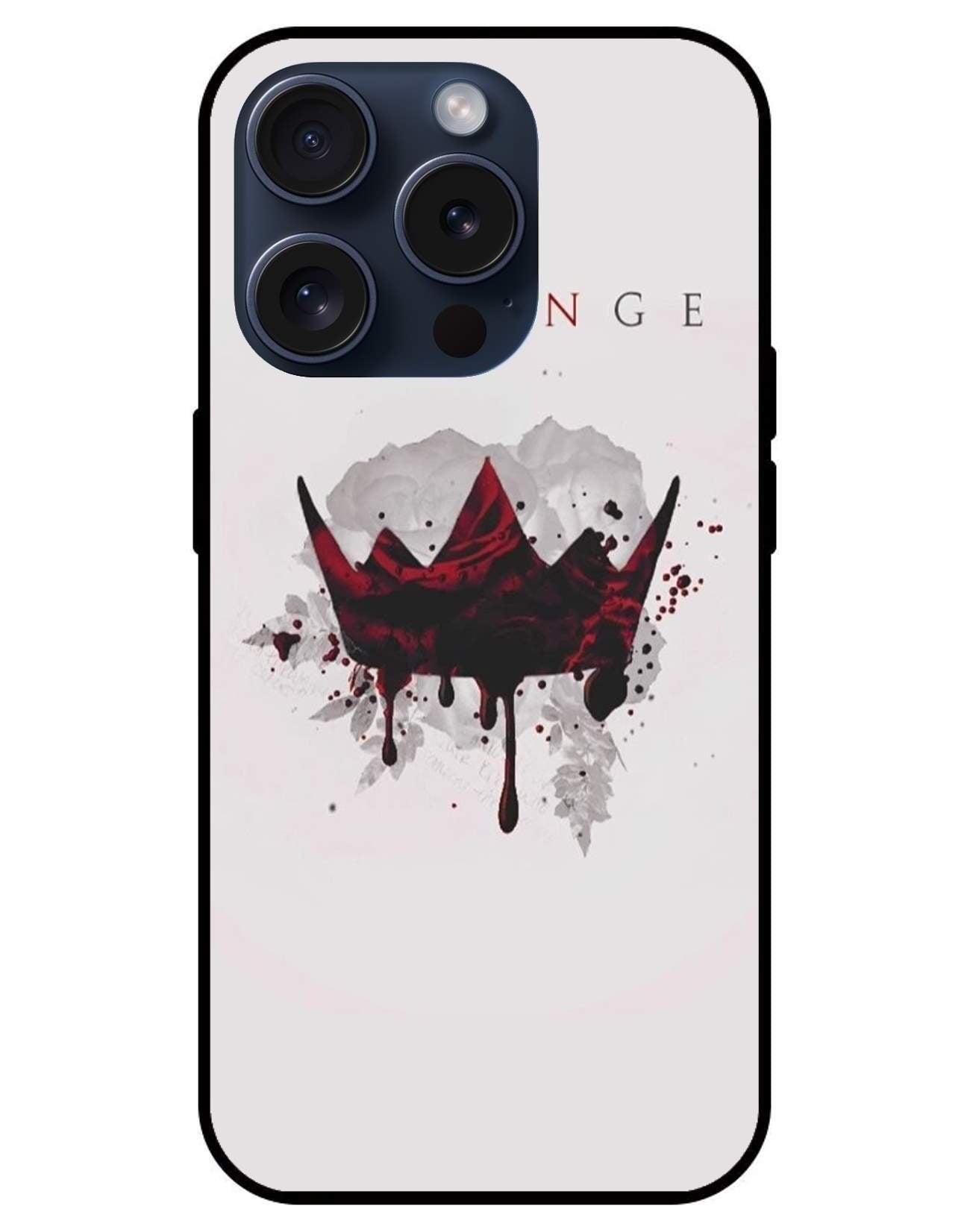 Revenge Crown Glossy Glass Back Cover