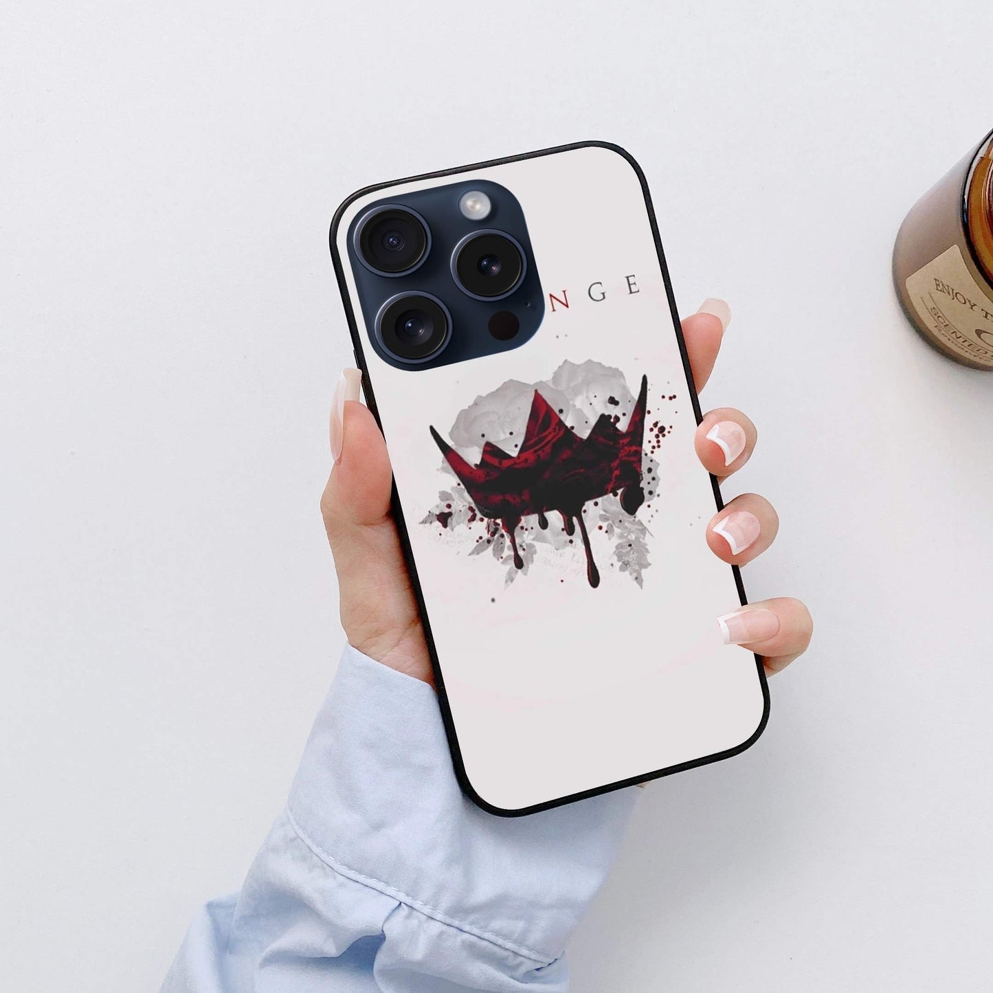 Revenge Crown Glossy Glass Back Cover