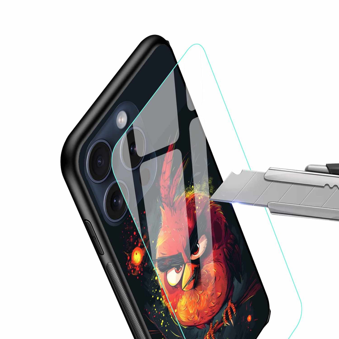 Angry Bird Character Red Original Glass Cover