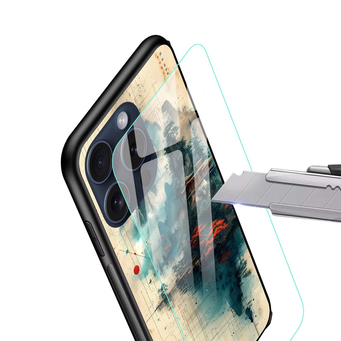 Scenery Glossy Glass Back Cover