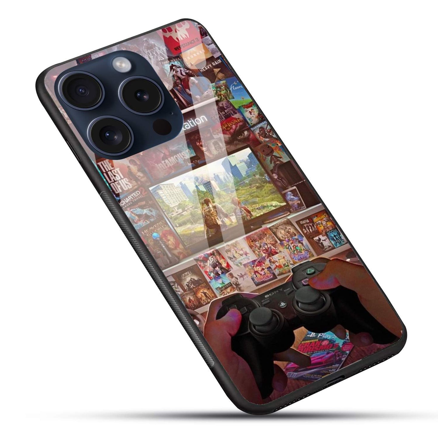 Playstation Glossy Glass Back Cover