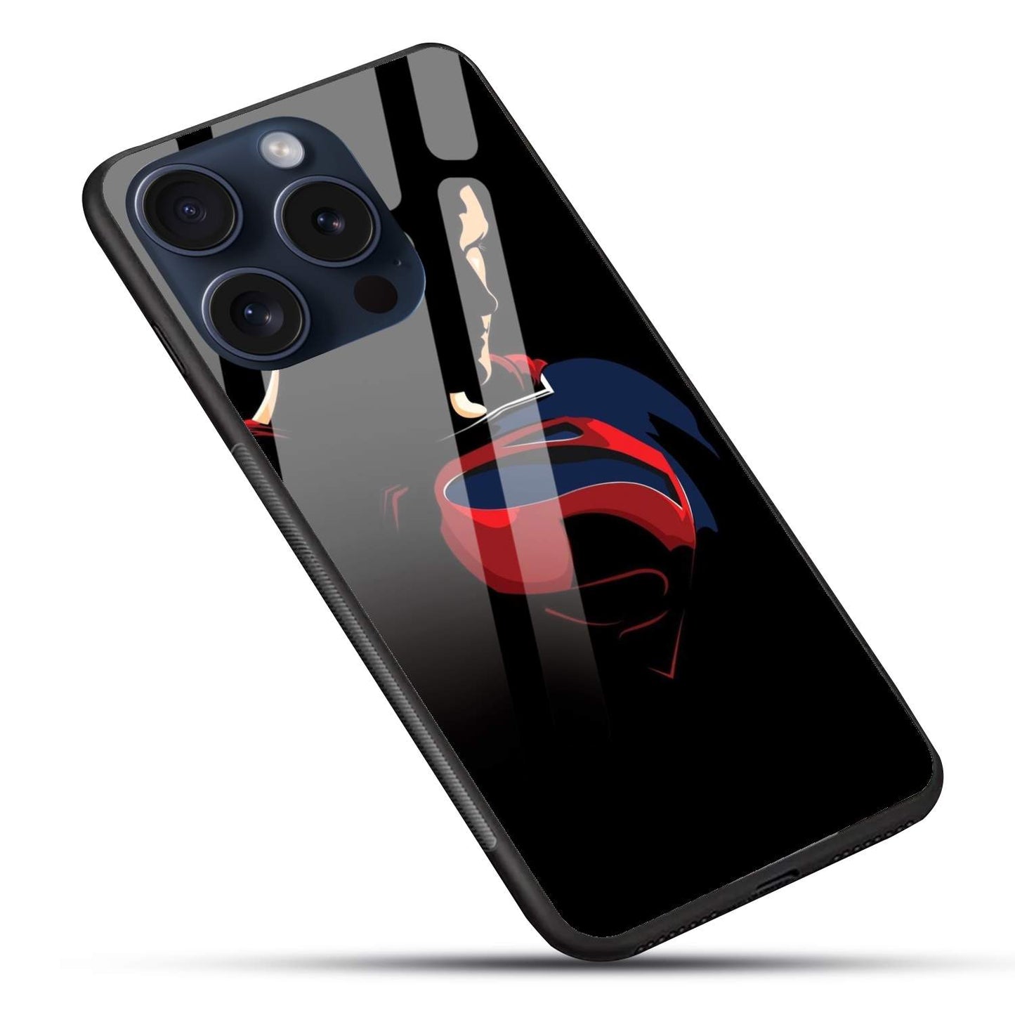 Super Man Glossy Glass Back Cover
