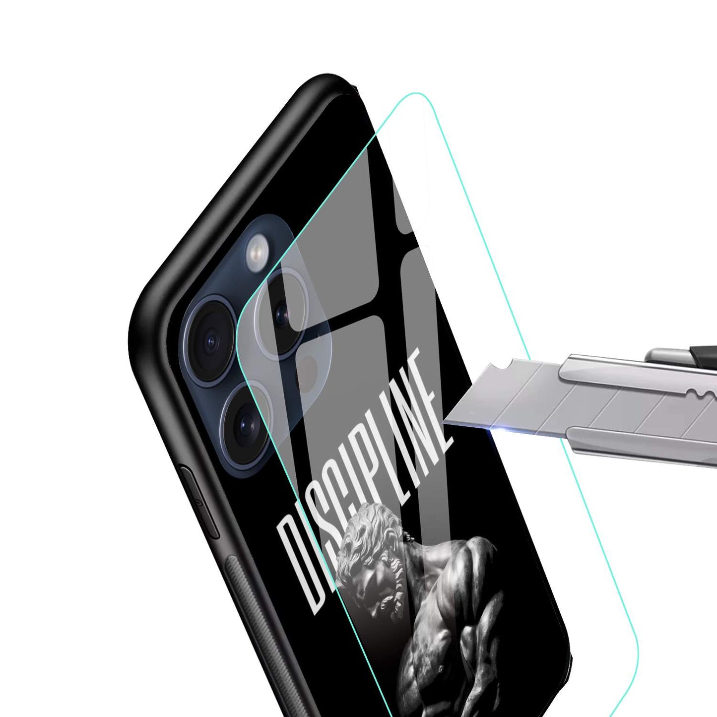 Discipline Glossy Glass Back Cover