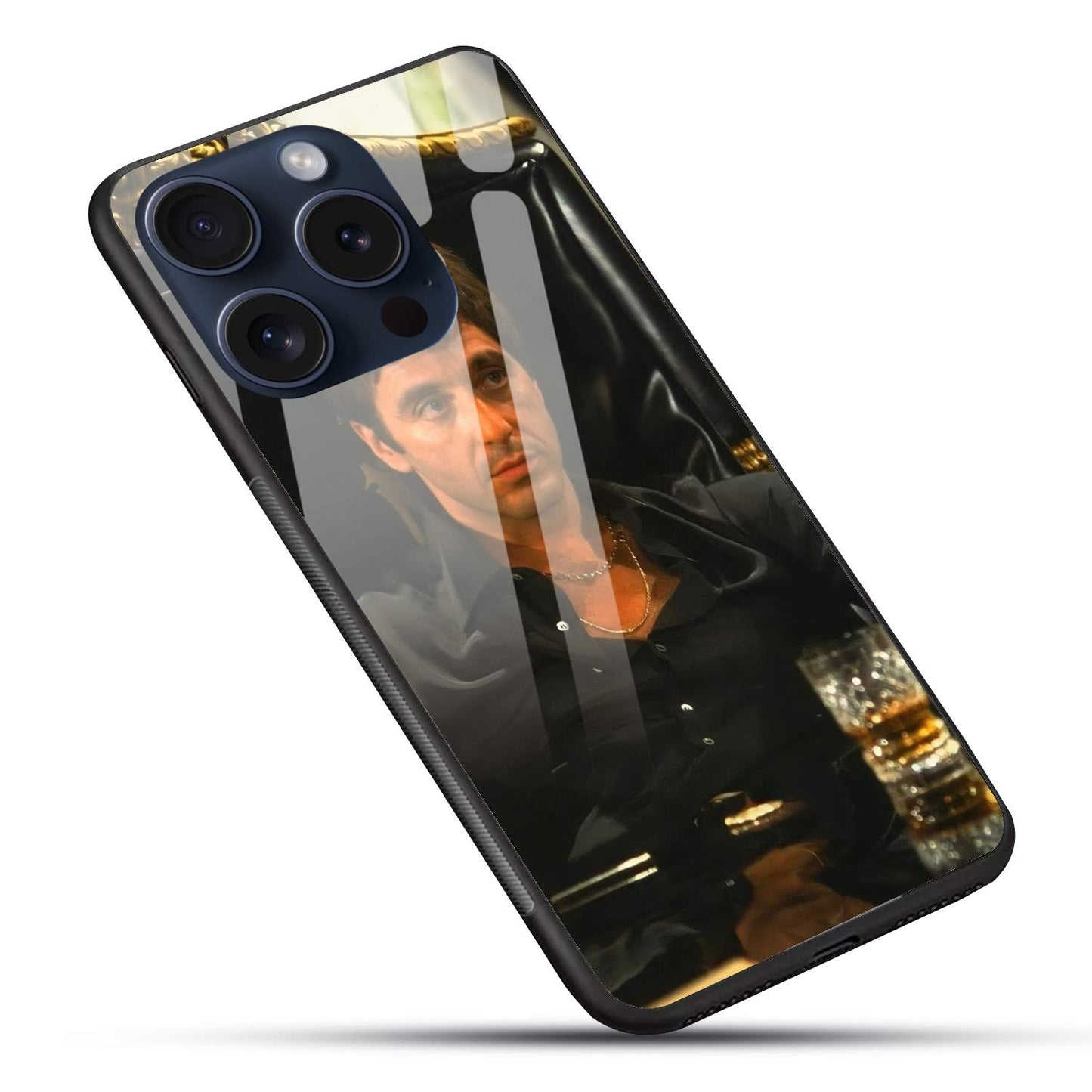 Tony Montana Glossy Glass Back Cover