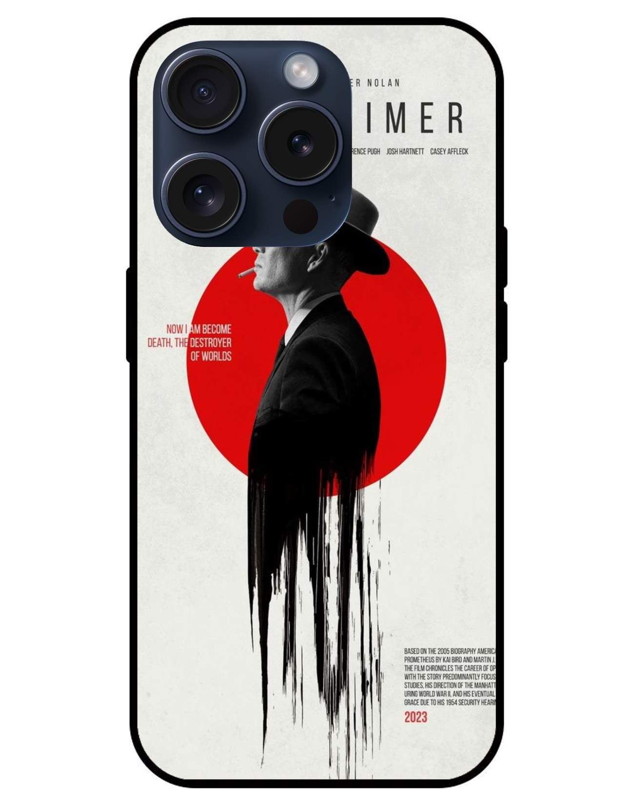 Oppenheimer Glossy Glass Back Cover