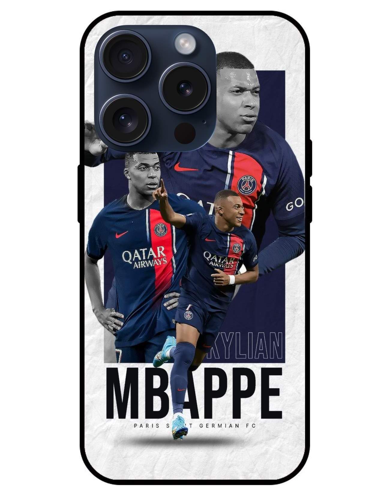 Mbappe Glossy Glass Back Cover