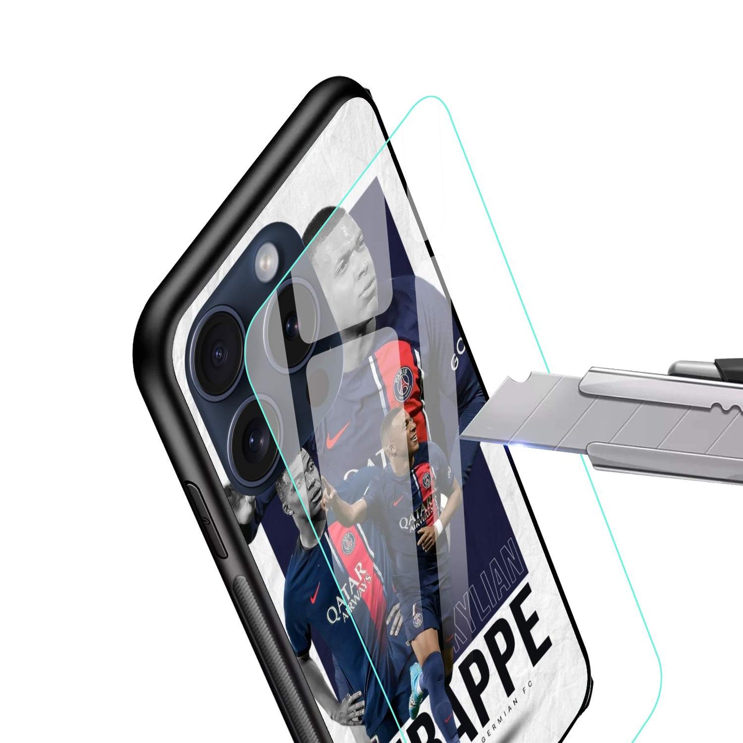 Mbappe Glossy Glass Back Cover