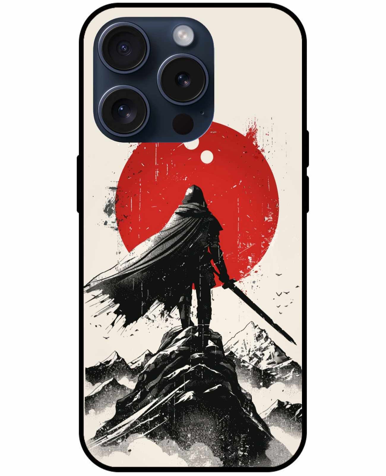 Samurai With Sword Original Glass Cover