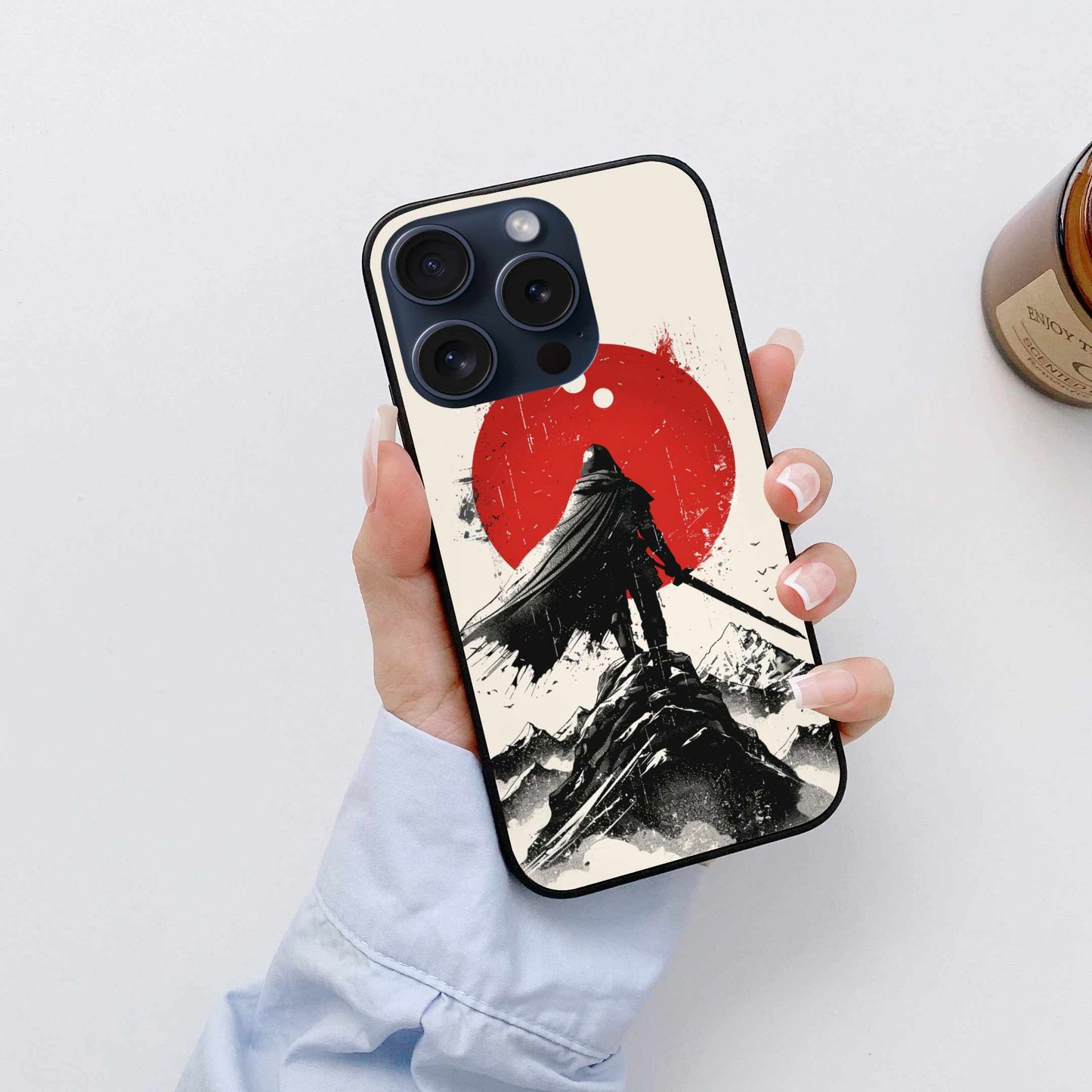 Samurai With Sword Original Glass Cover