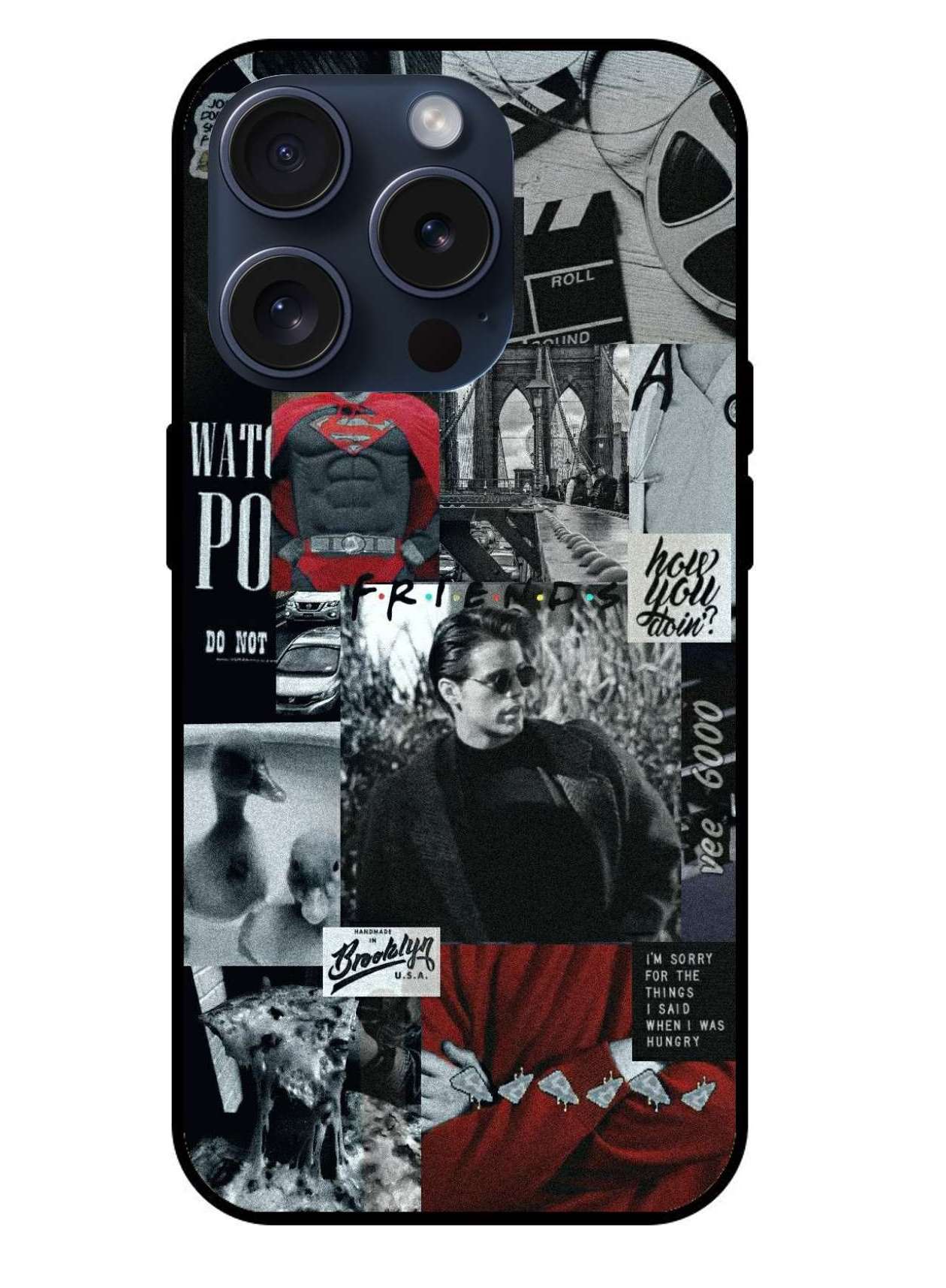 Super Man X F.R.I.E.N.D.S Original Glass Glossy Finish Back Cover