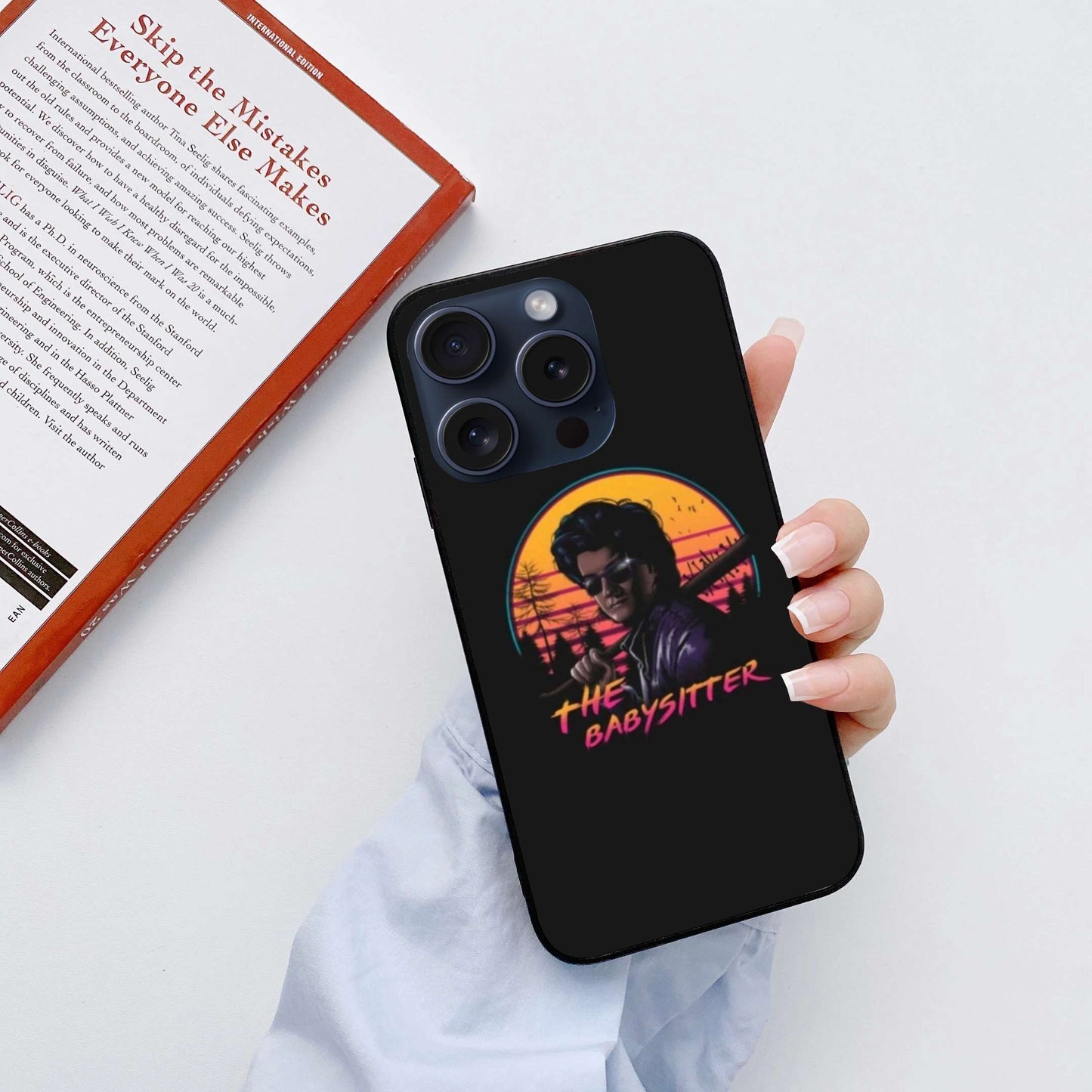 Stranger Things Babysitter Original Glass Glossy Finish Back Cover