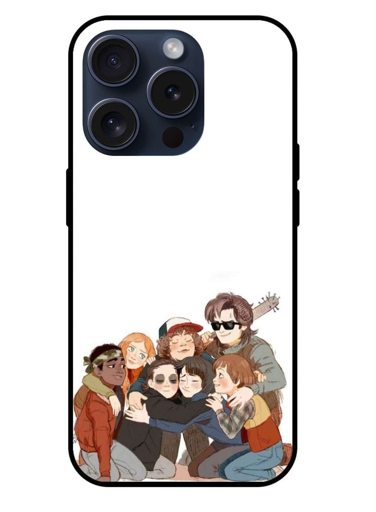 Stranger Things Animated Original Glass Glossy Finish Back Cover