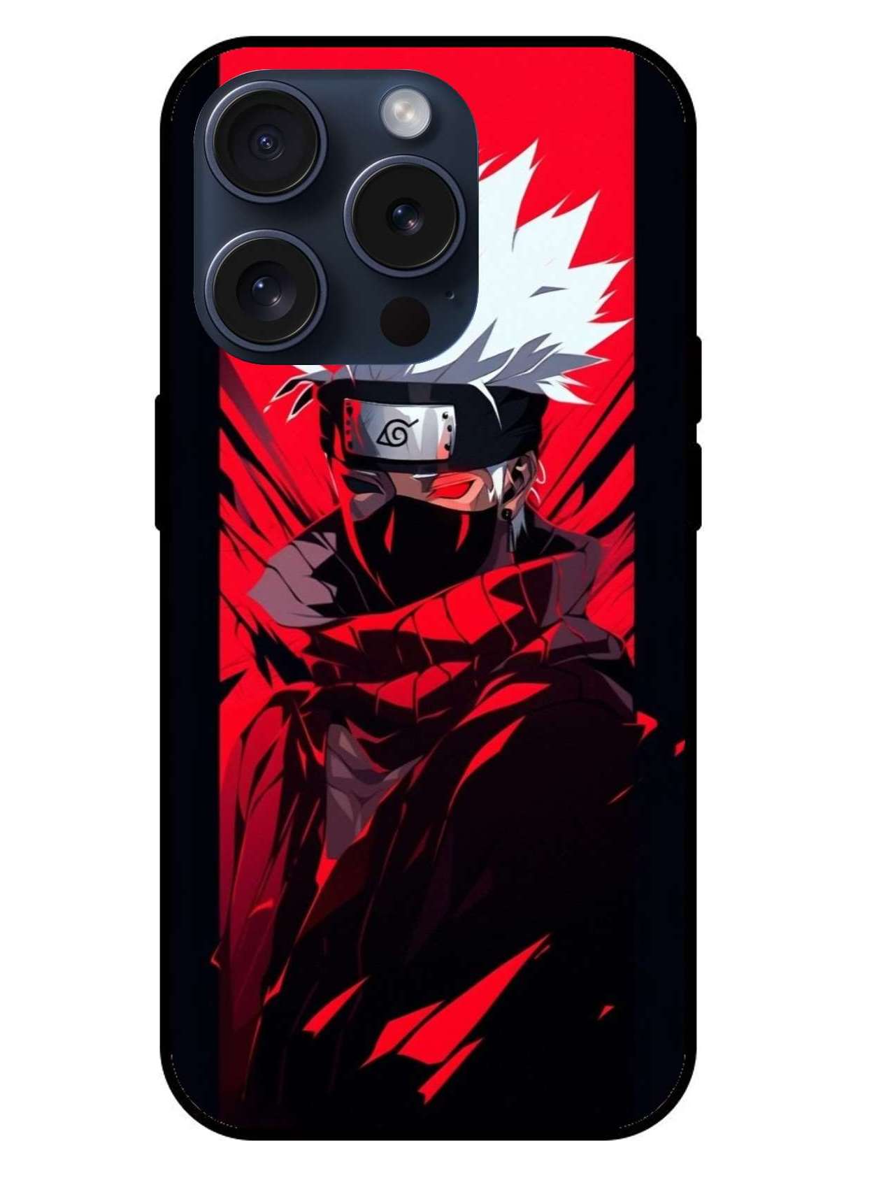 KAKASHI HATAKE Naruto Original Glass Glossy Finish Back Cover