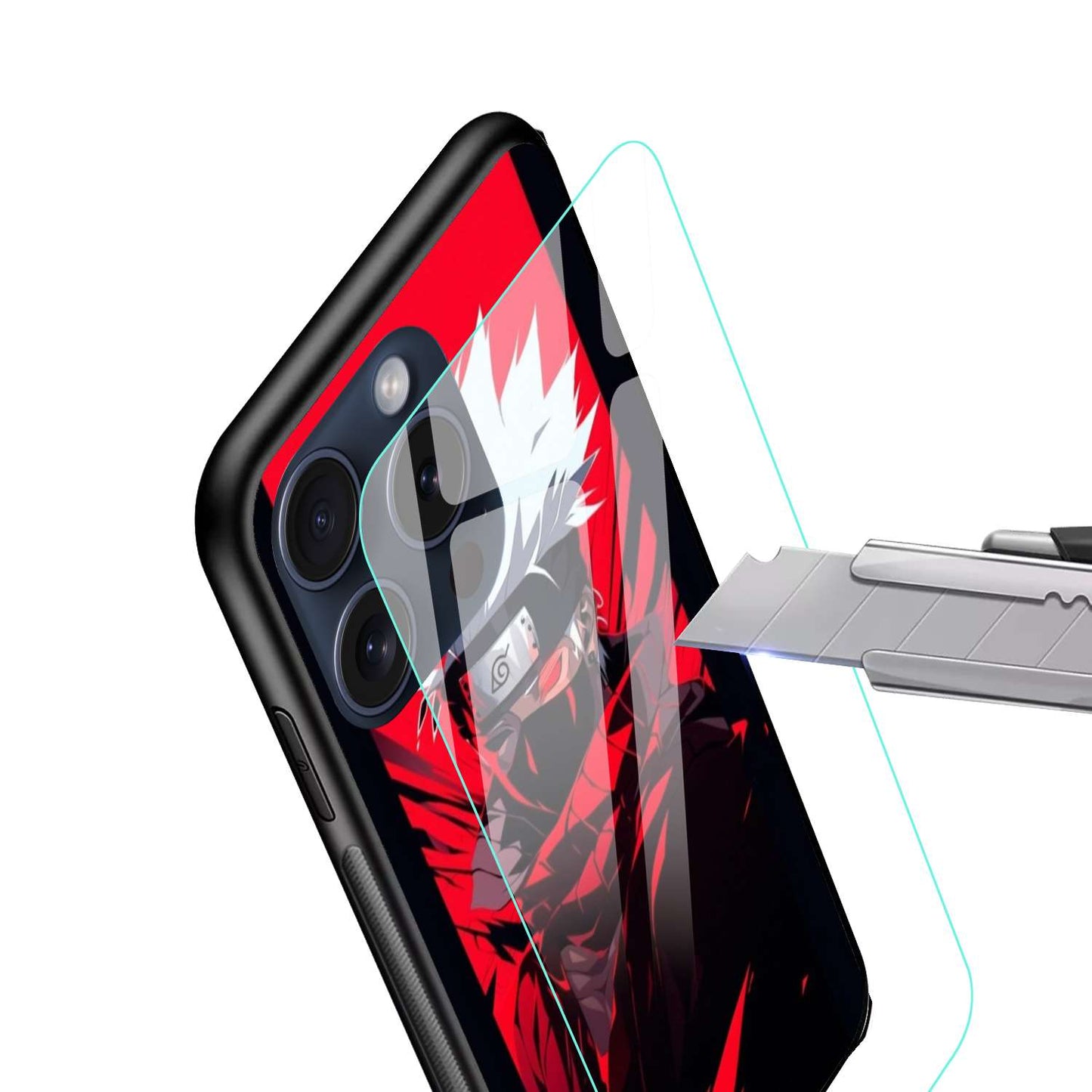 KAKASHI HATAKE Naruto Original Glass Glossy Finish Back Cover