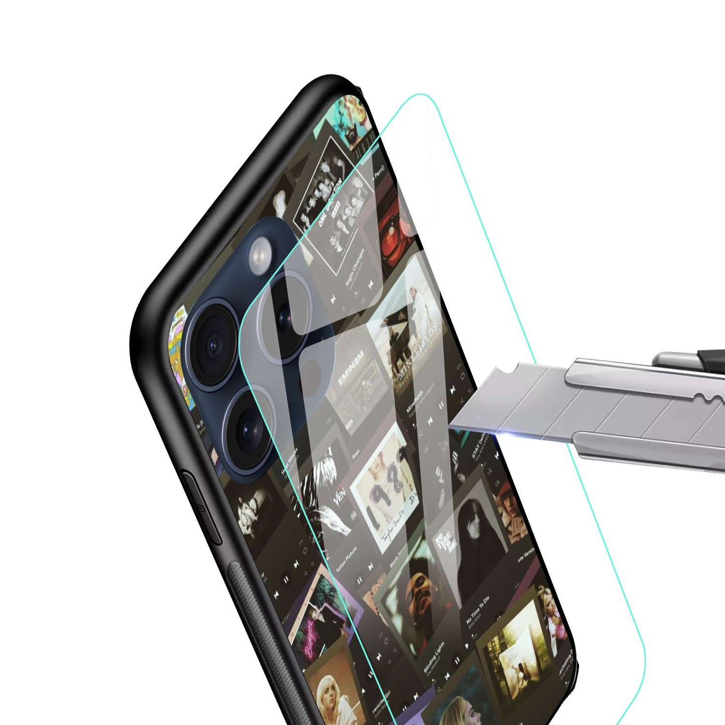 Spotify Player Original Glass Glossy Finish Back Cover