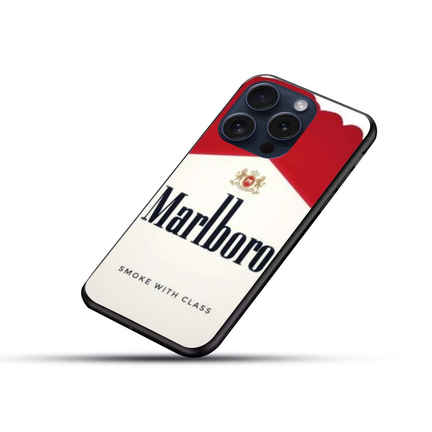 Marlboro Aesthetic Original Glass Glossy Finish Back Cover