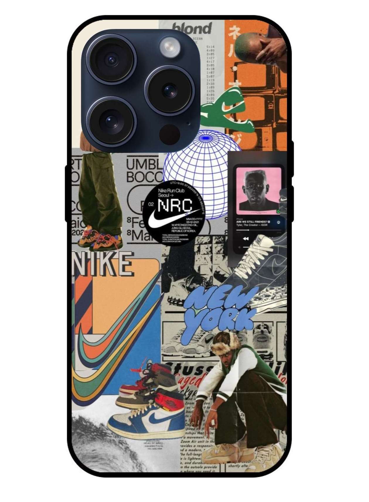 Nike New York Aesthetic Original Glass Glossy Finish Back Cover