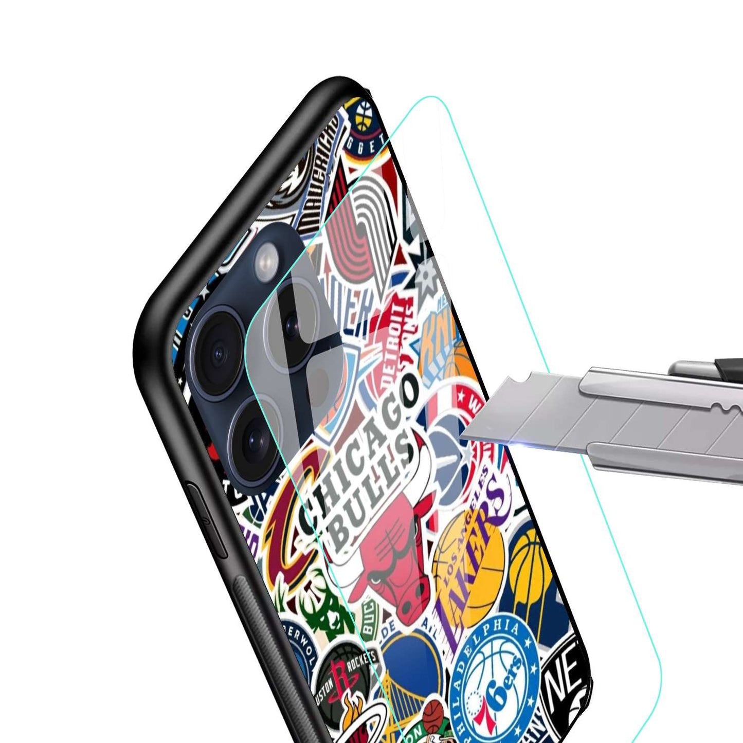 Chicago Bulls Aesthetic Original Glass Glossy Finish Back Cover