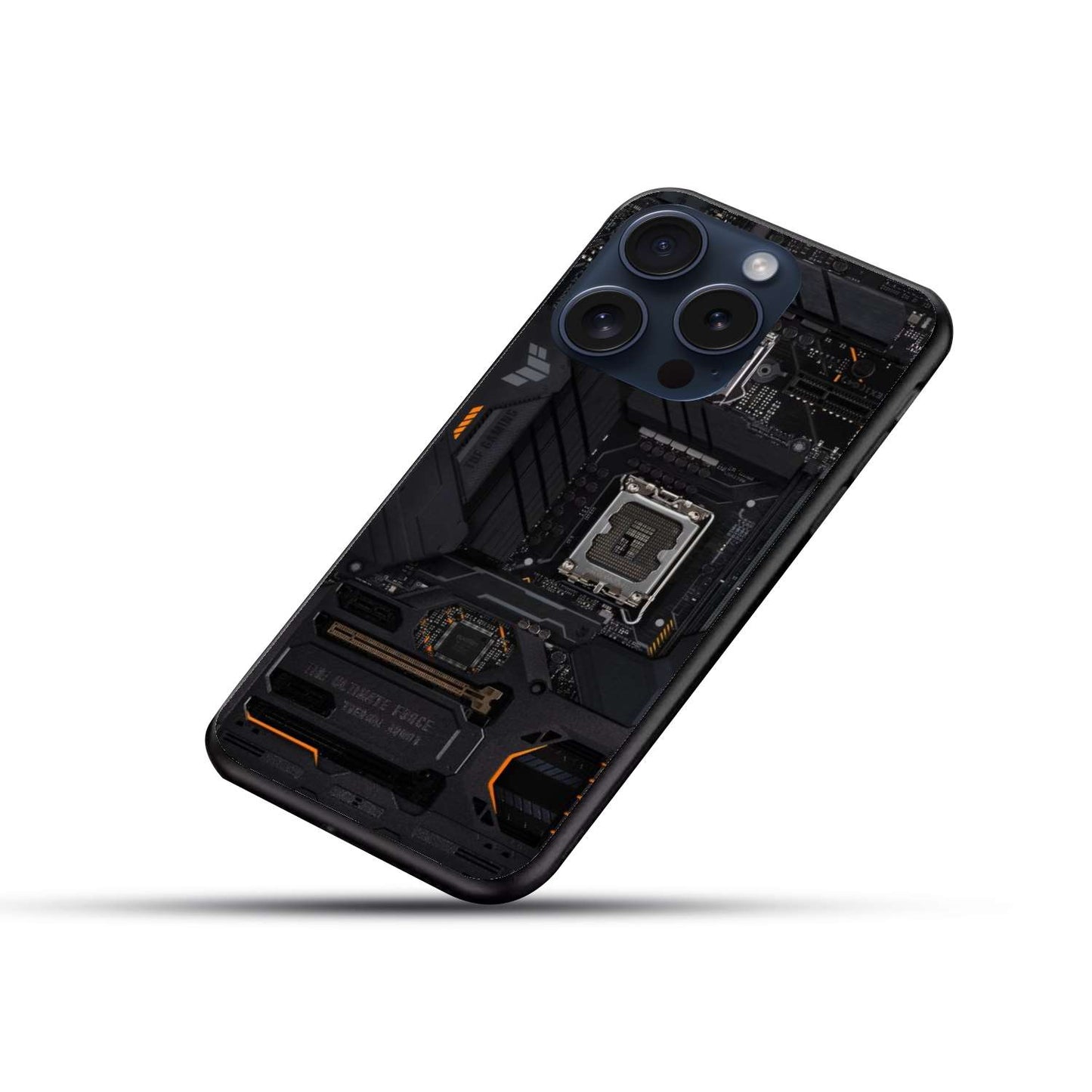 motherboard design Original Glass Glossy Finish Back Cover
