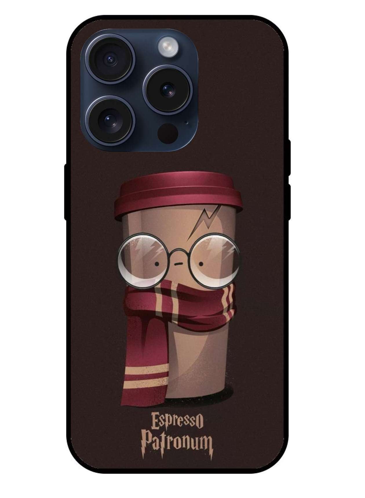 Espresso Harry Porter Aesthetic Original Glass Glossy Finish Back Cover