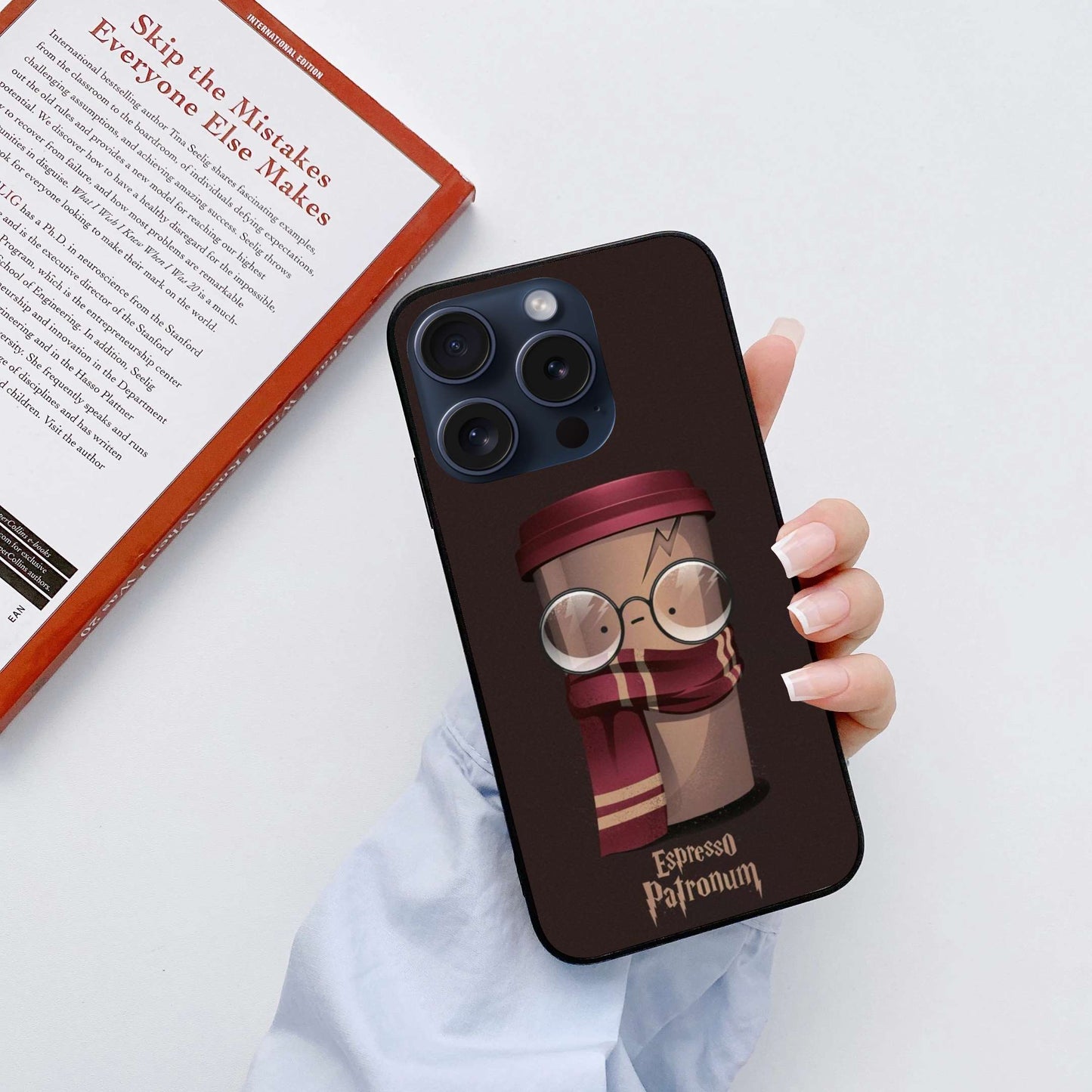 Espresso Harry Porter Aesthetic Original Glass Glossy Finish Back Cover