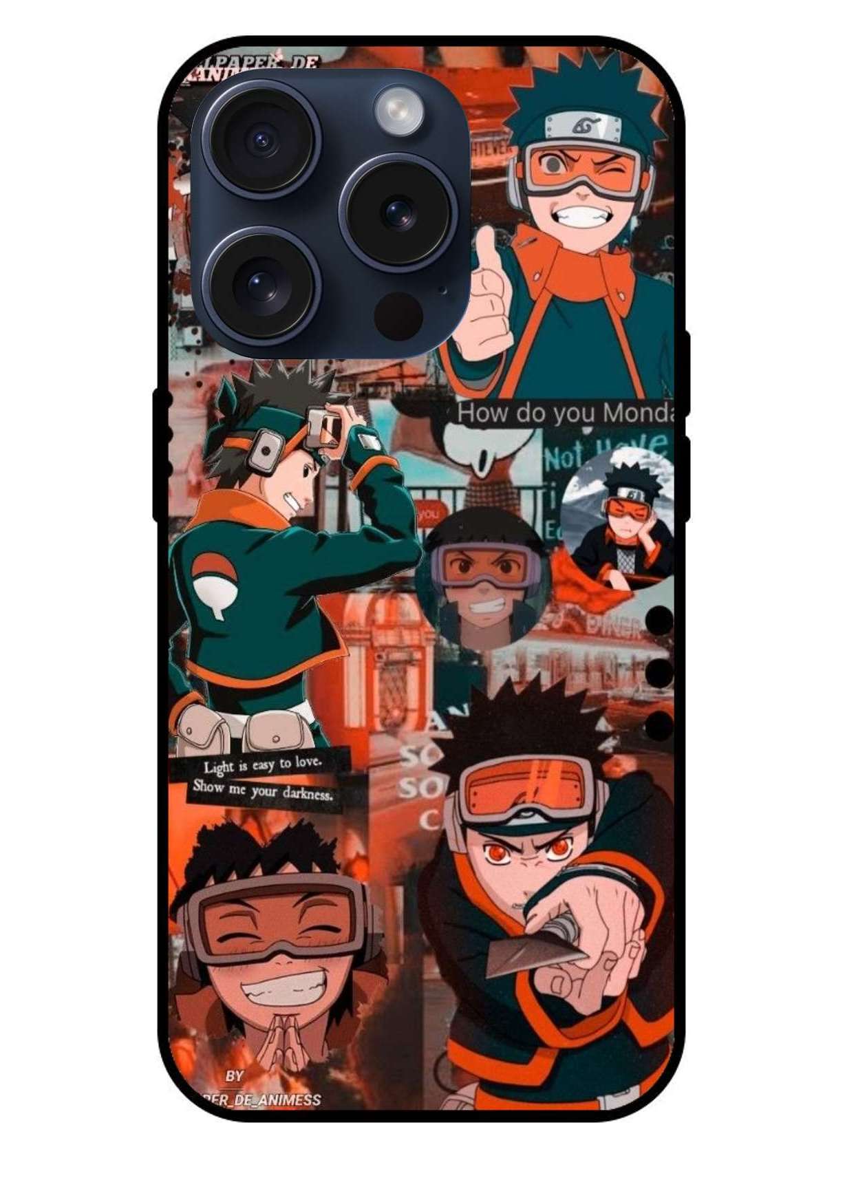 Obito Uchiha Naruto Original Glass Glossy Finish Back Cover