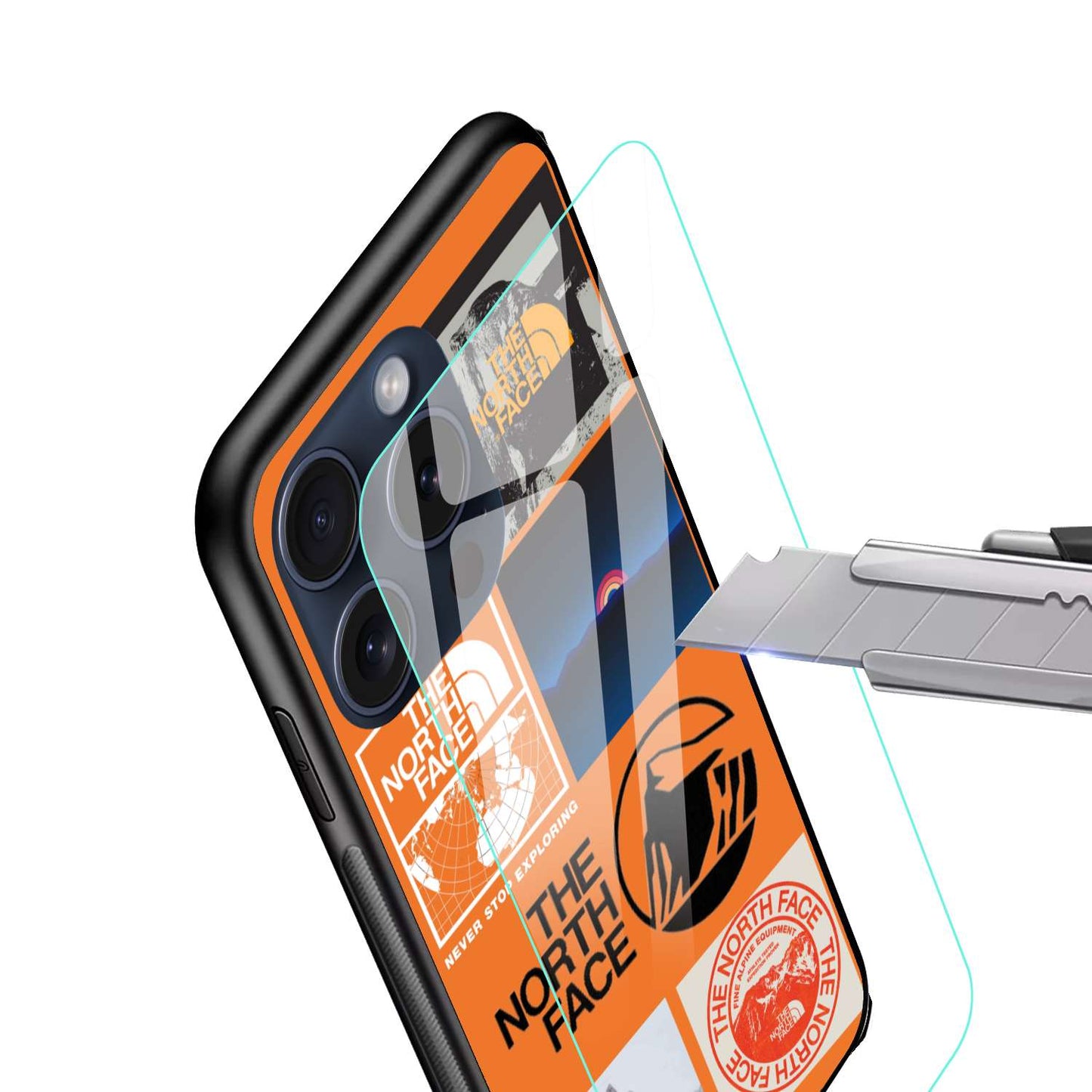 The North Face Aesthetic Original Glass Glossy Finish Back Cover