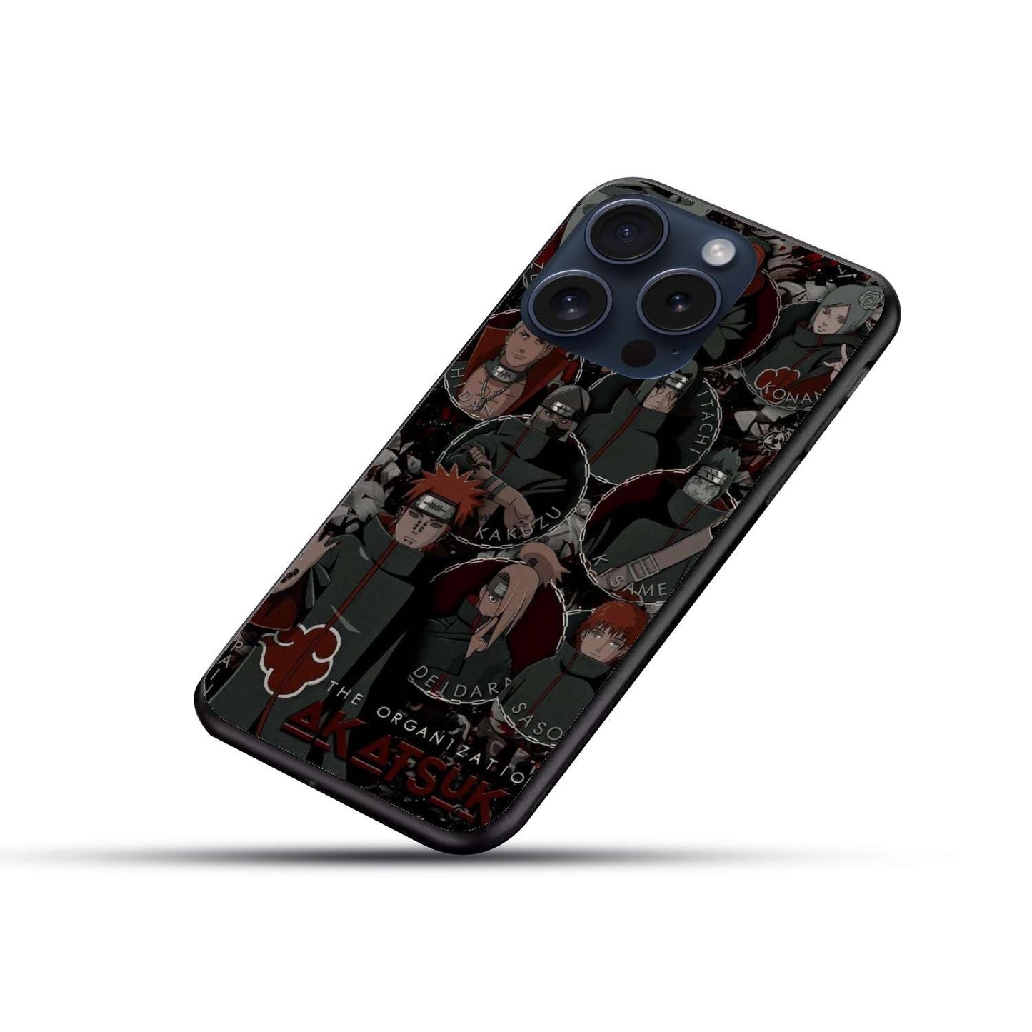 Akatsuki Naruto Original Glass Glossy Finish Back Cover