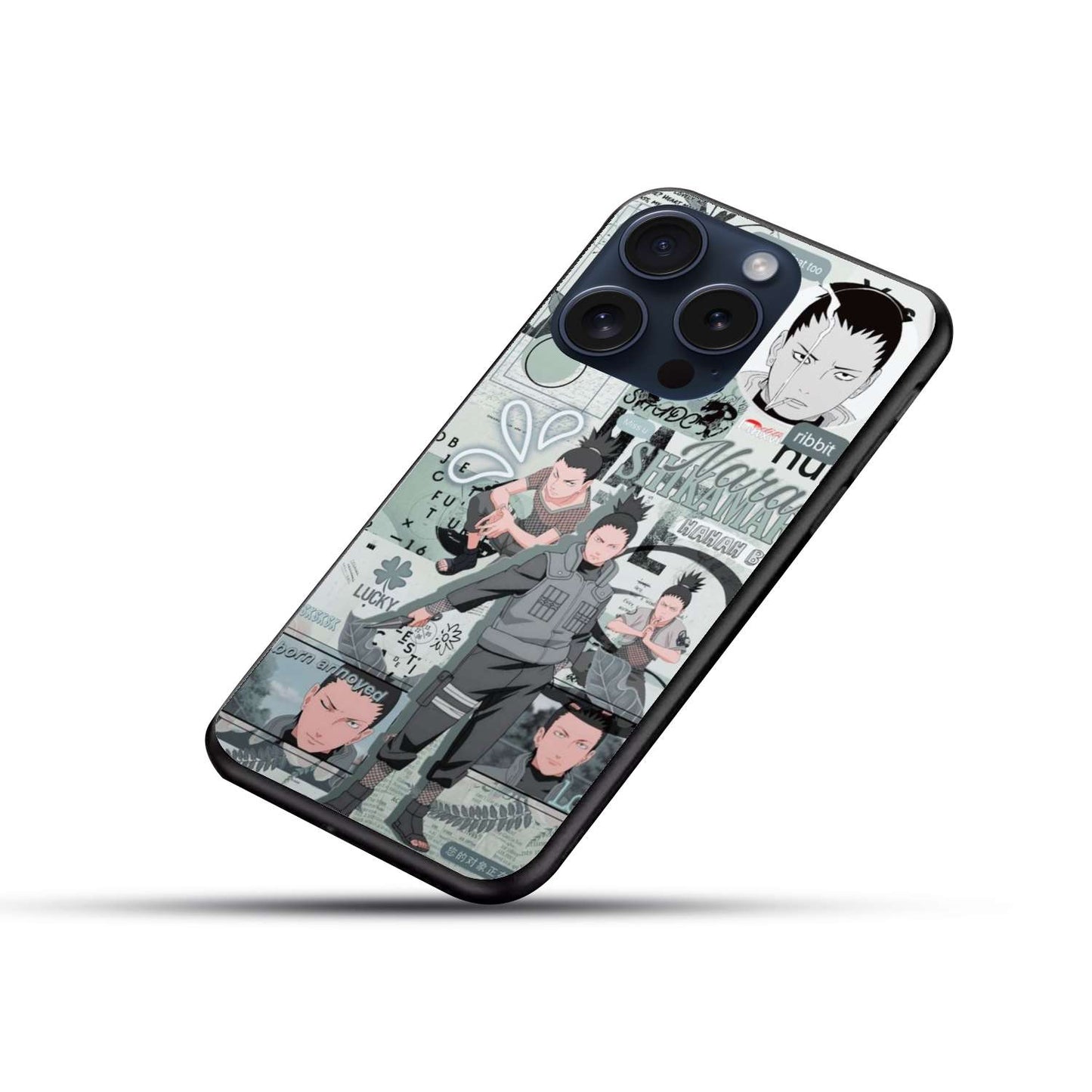 Shikamaru Naruto Original Glass Glossy Finish Back Cover