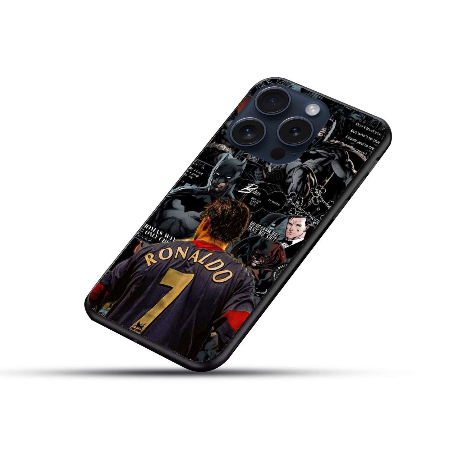 BatMan X Ronaldo Original Glass Glossy Finish Back Cover