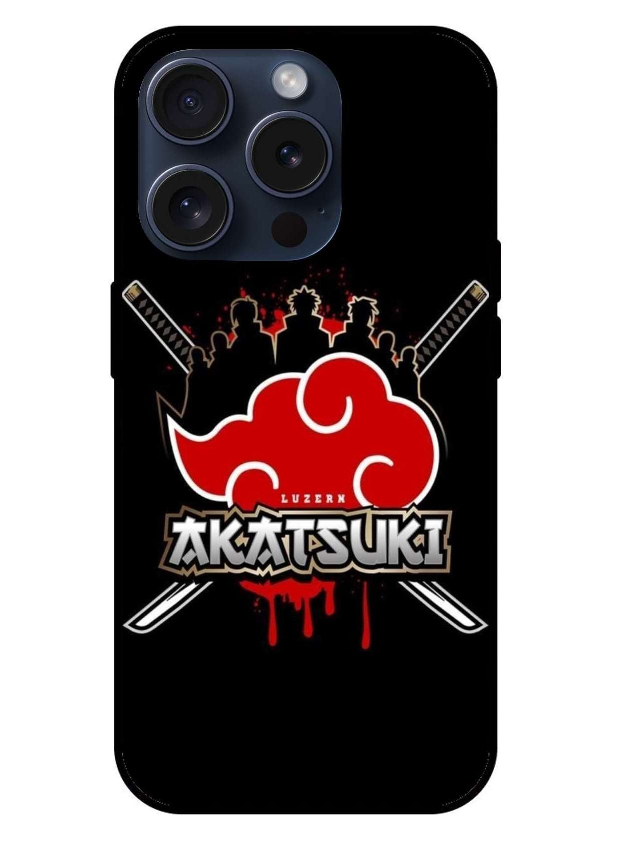 Akatsuki Naruto Original Glass Glossy Finish Back Cover