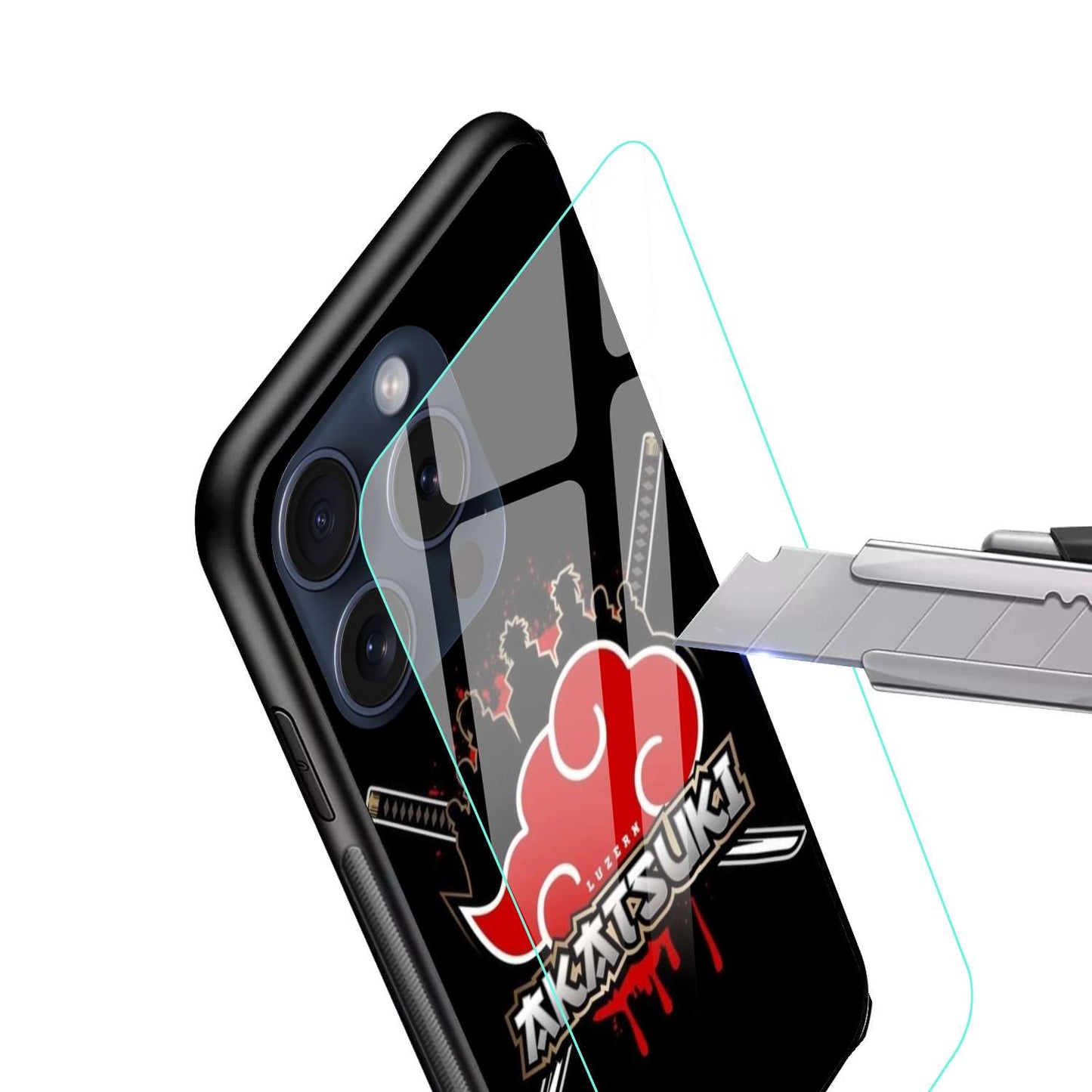 Akatsuki Naruto Original Glass Glossy Finish Back Cover