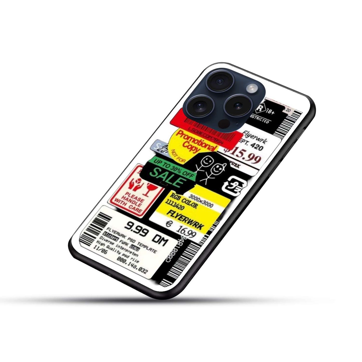 Stickers Aesthetic Original Glass Glossy Finish Back Cover