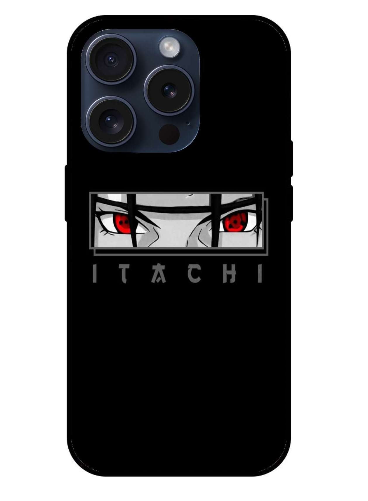 Itachi Uchiha Eyes Naruto Original Glass Glossy Finish Back Cover