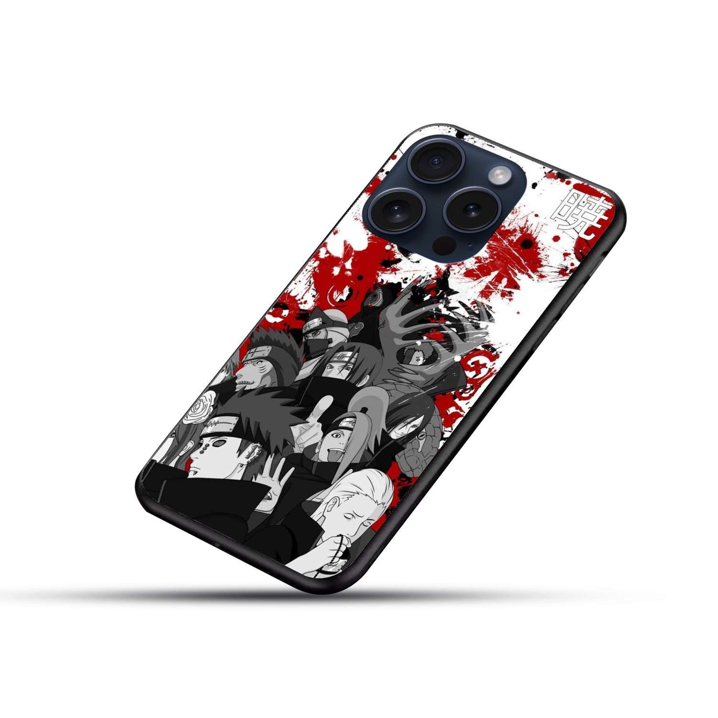 Akatsuki Naruto Original Glass Glossy Finish Back Cover