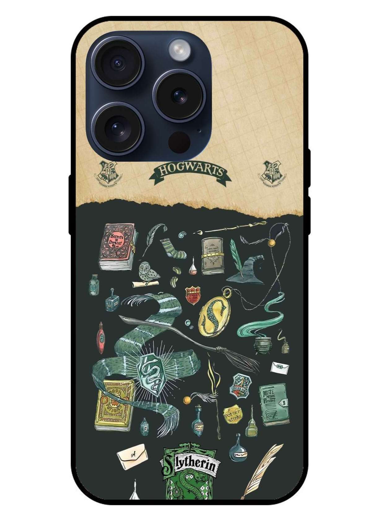 Harry Porter Hogwarts Original Glass Glossy Finish Back Cover