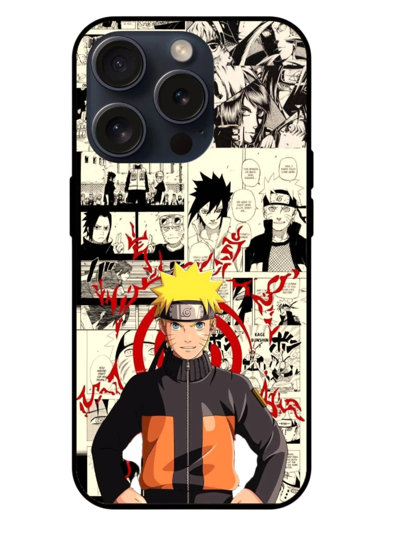 Naruto Original Glass Glossy Finish Back Cover