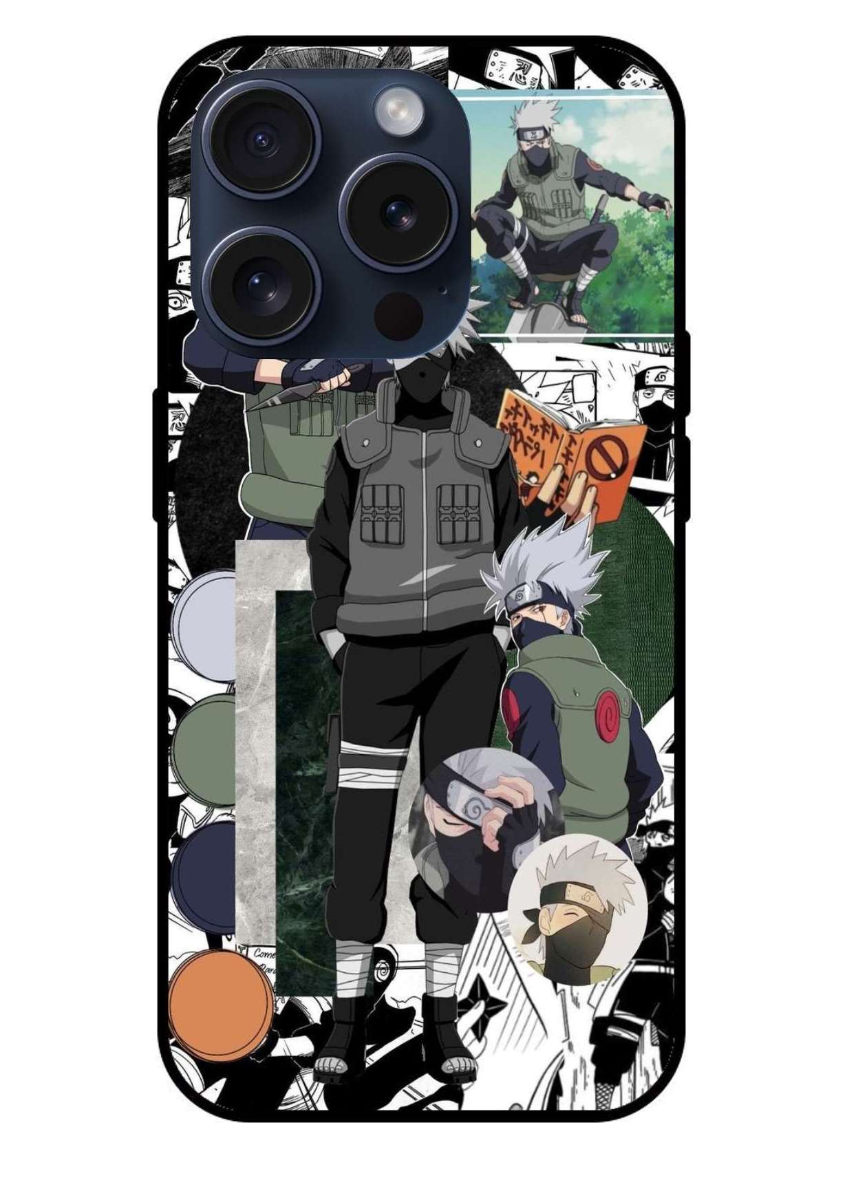 Kakashi Hatake Naruto Original Glass Glossy Finish Back Cover