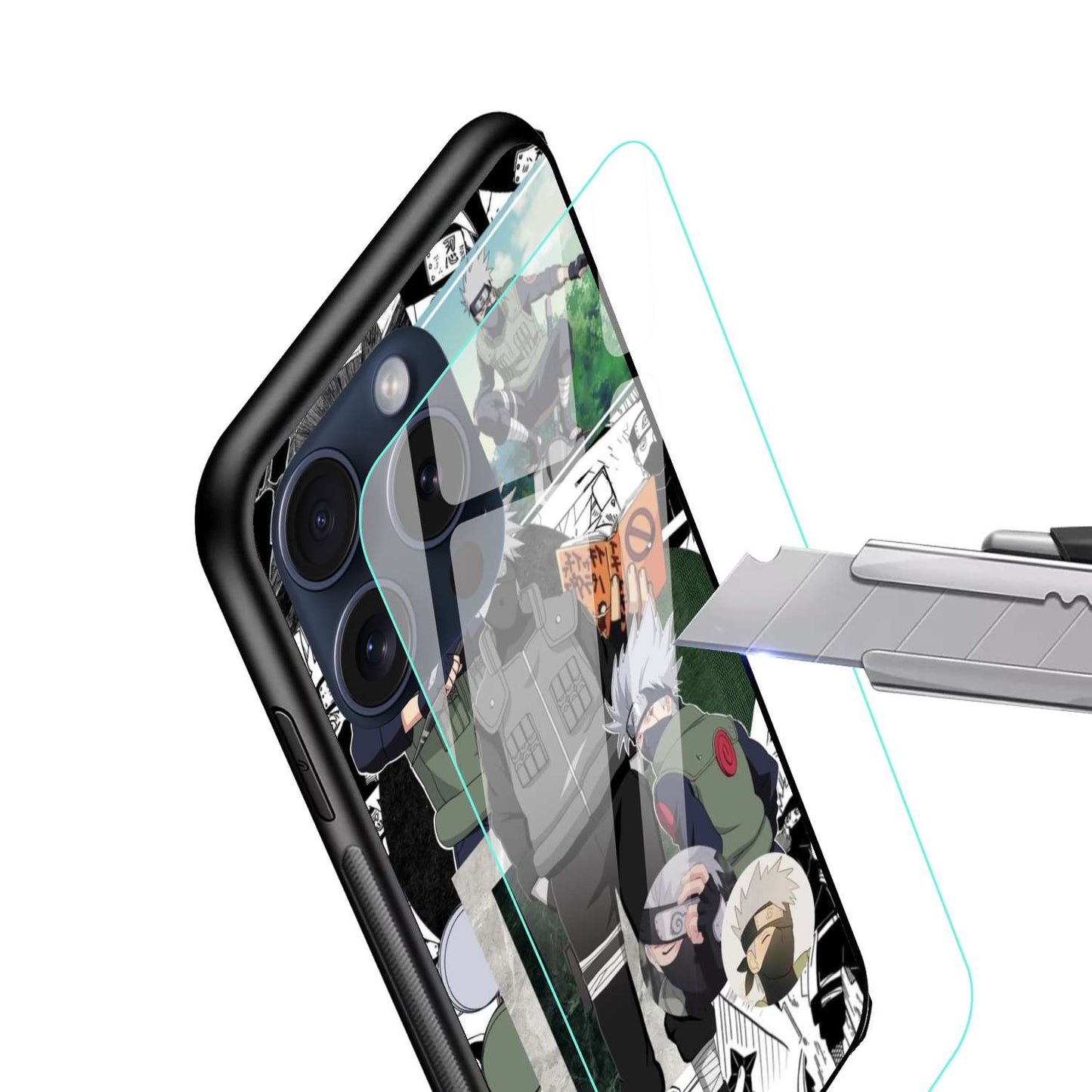 Kakashi Hatake Naruto Original Glass Glossy Finish Back Cover