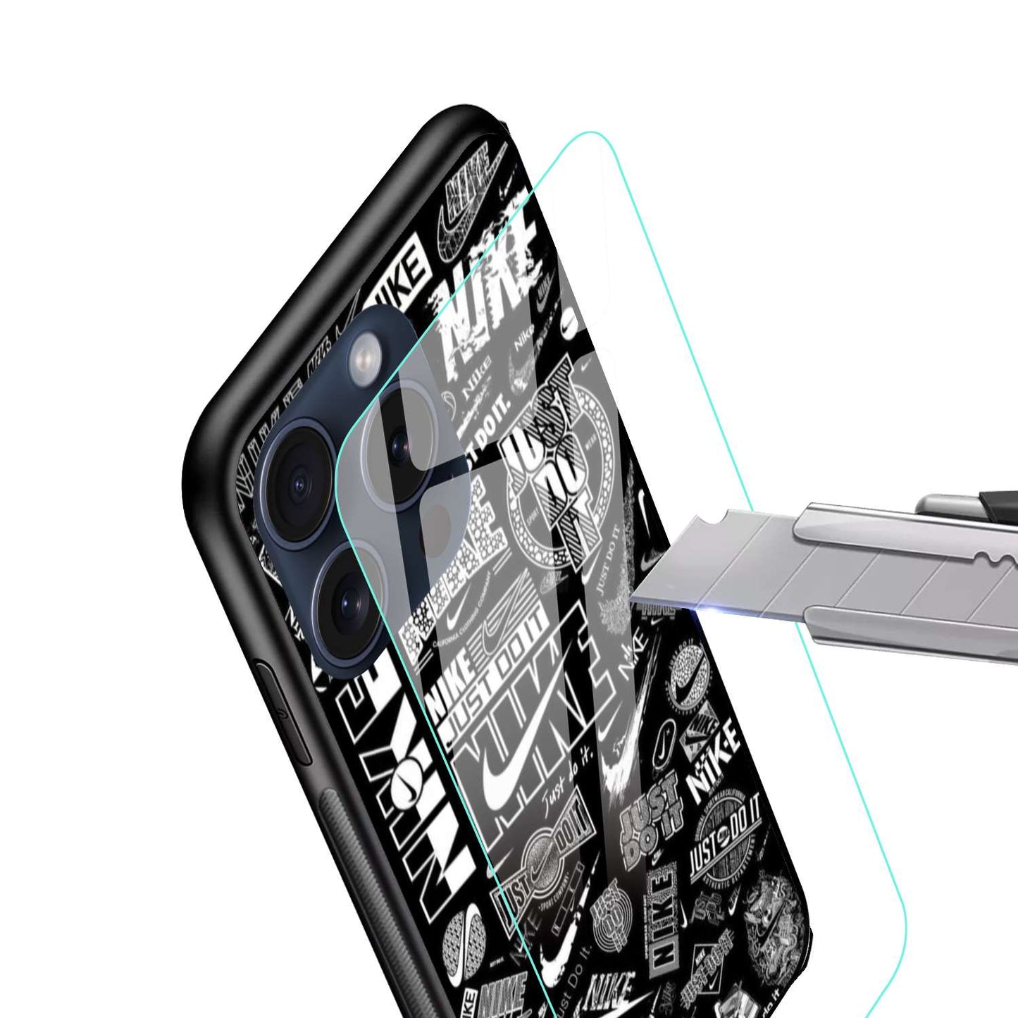 Nike Aesthetic Original Glass Glossy Finish Back Cover