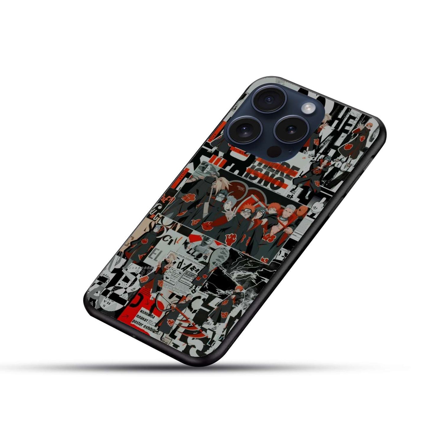 Akatsuki Naruto Original Glass Glossy Finish Back Cover