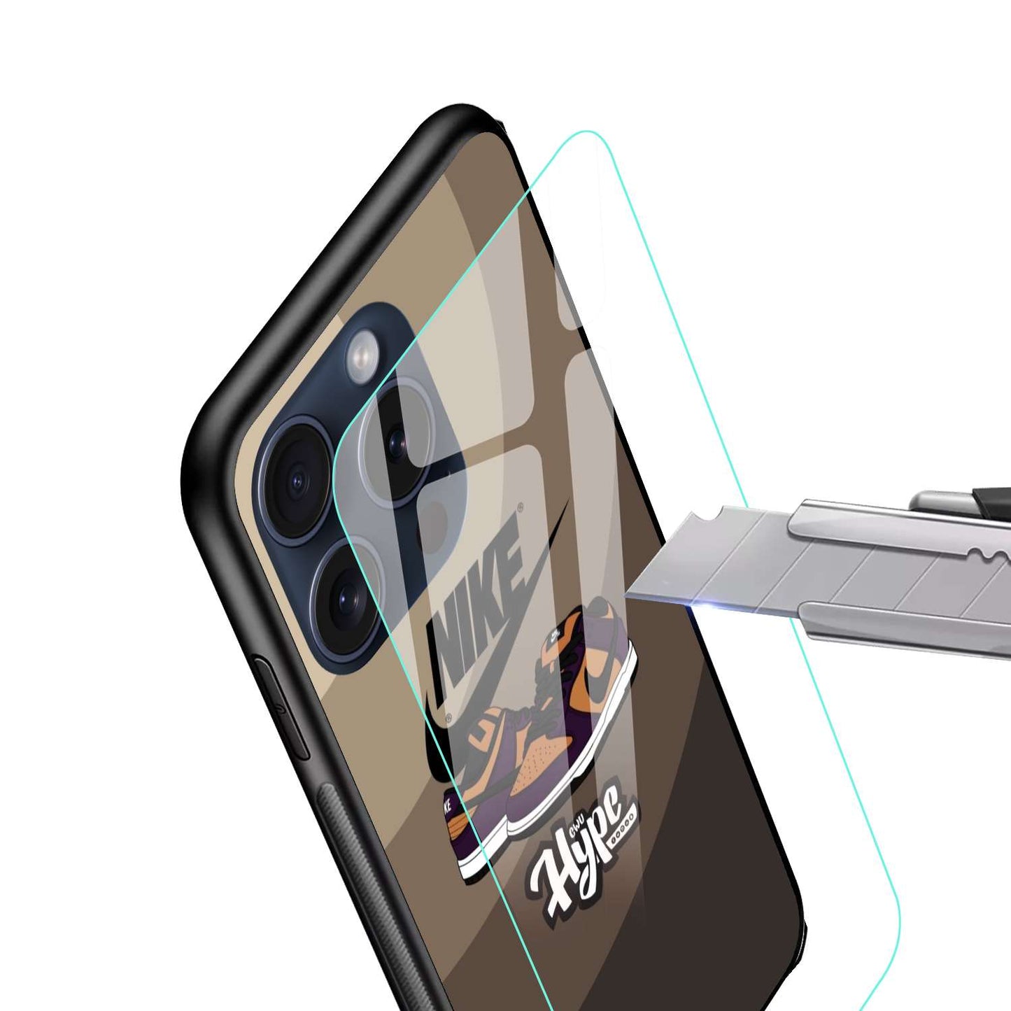 Nike Aesthetic Original Glass Glossy Finish Back Cover