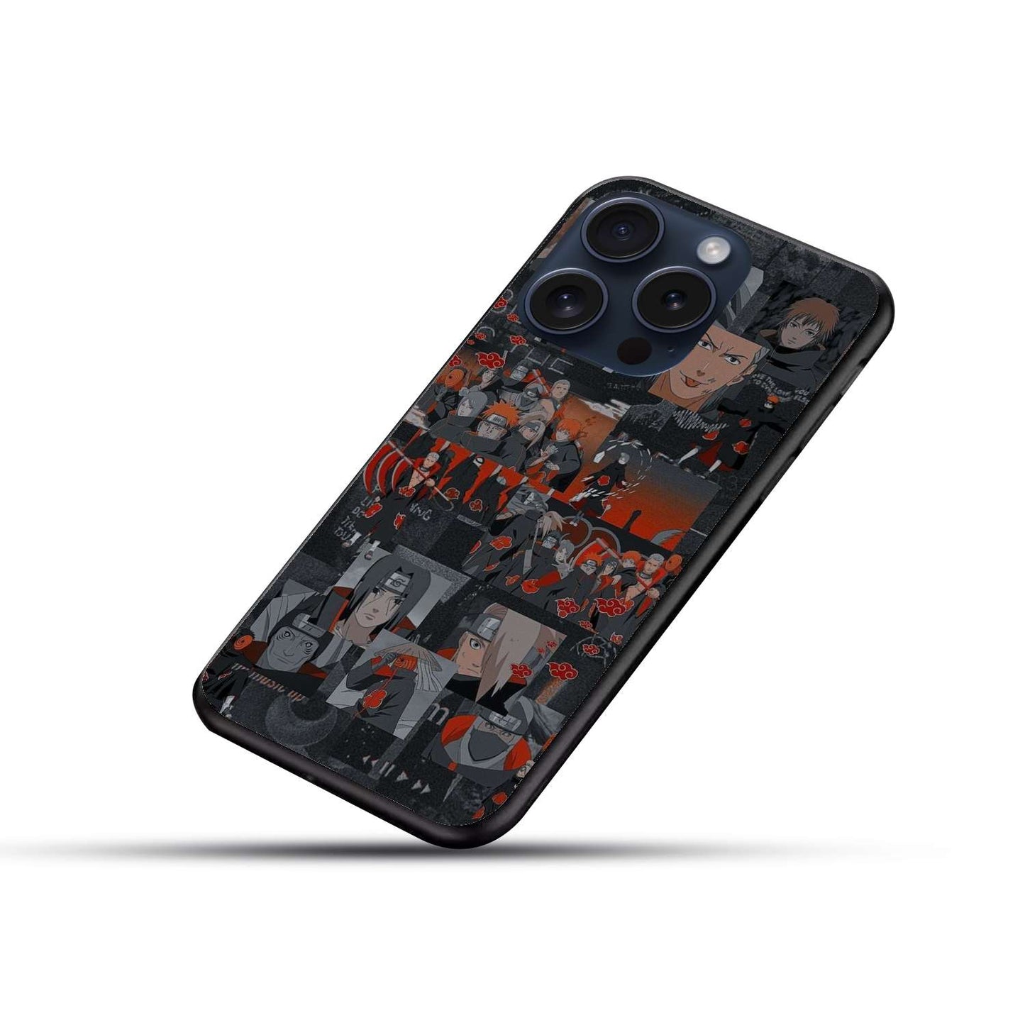 Akatsuki Naruto Original Glass Glossy Finish Back Cover
