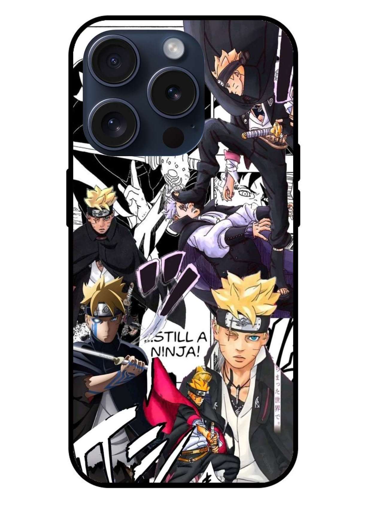 Boruto Original Glass Glossy Finish Back Cover