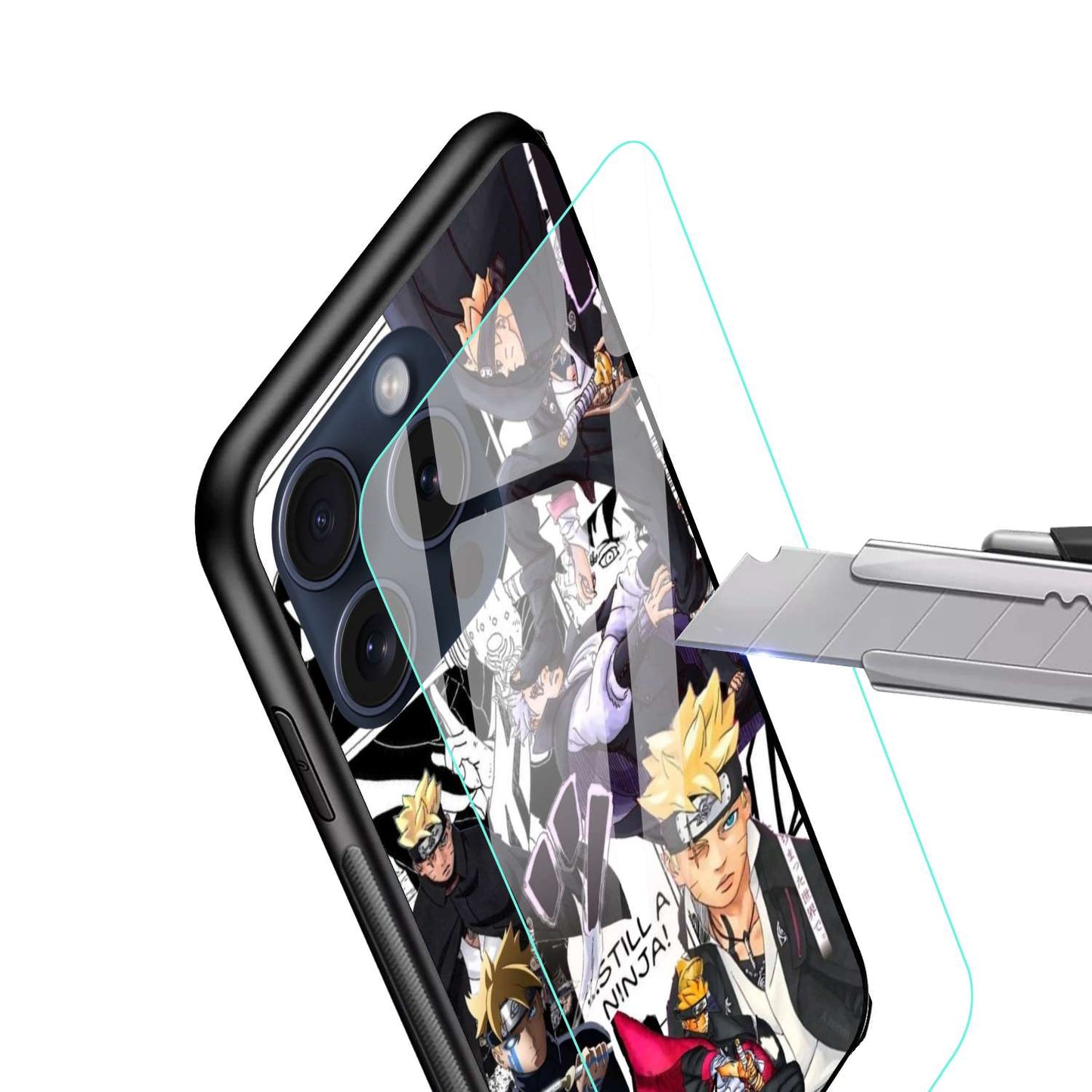 Boruto Original Glass Glossy Finish Back Cover