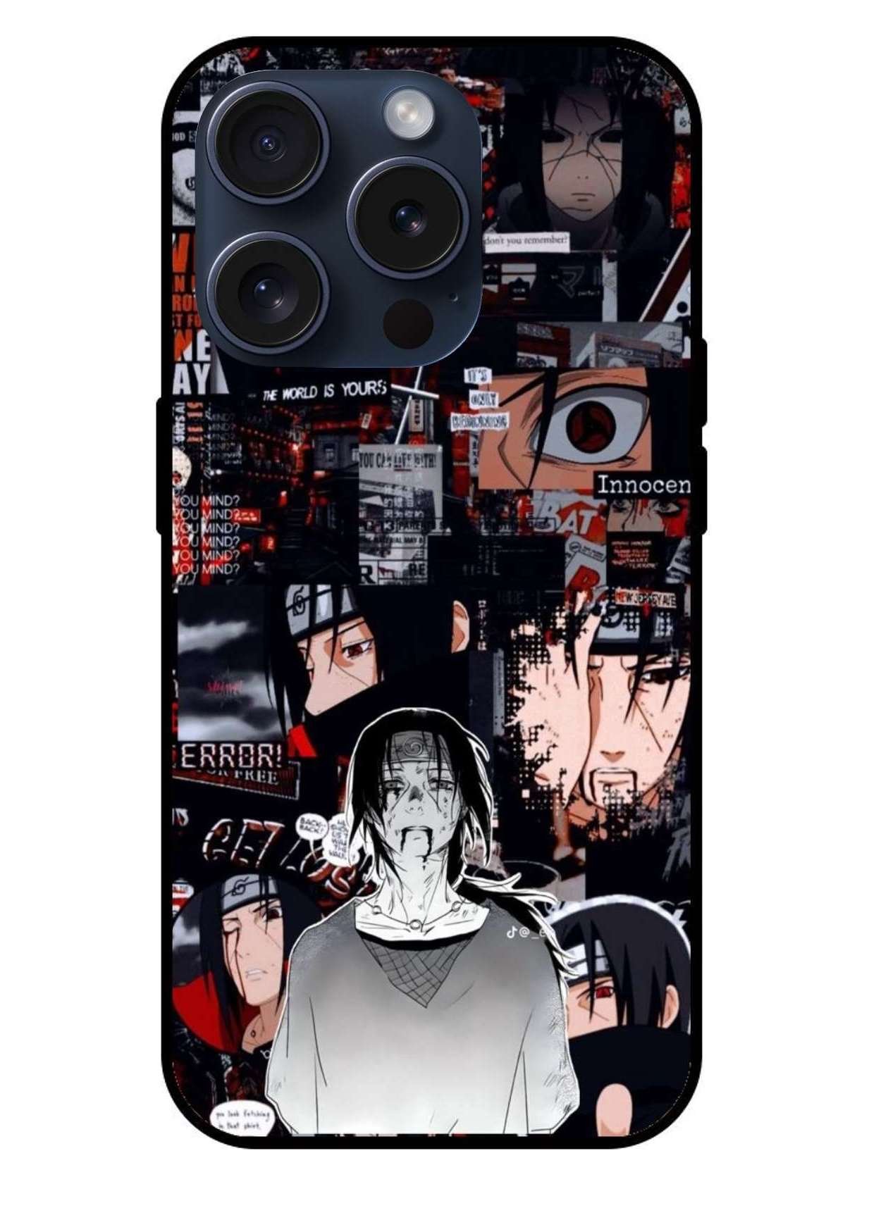 Itachi Uchiha Original Glass Glossy Finish Back Cover