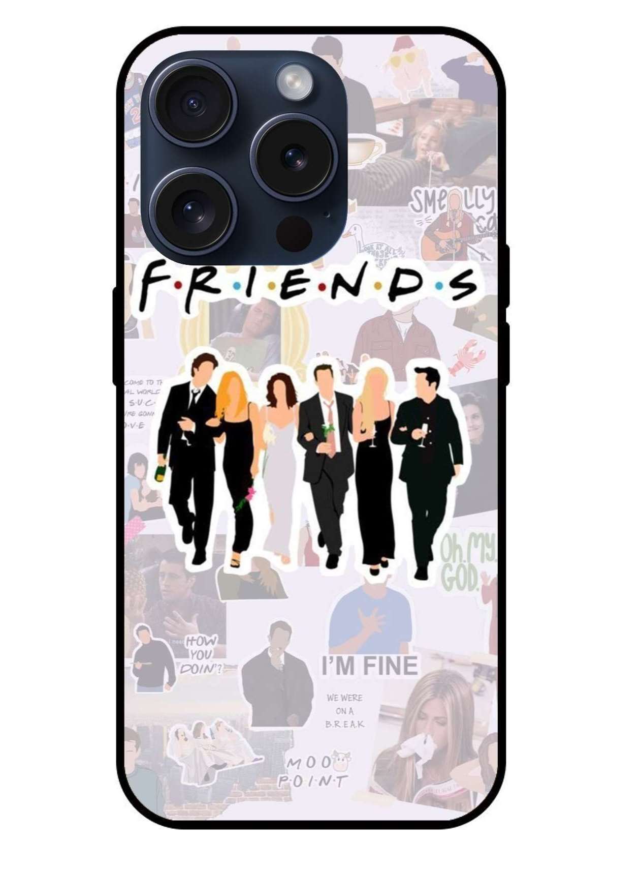 F.R.I.E.N.D.S Original Glass Glossy Finish Back Cover